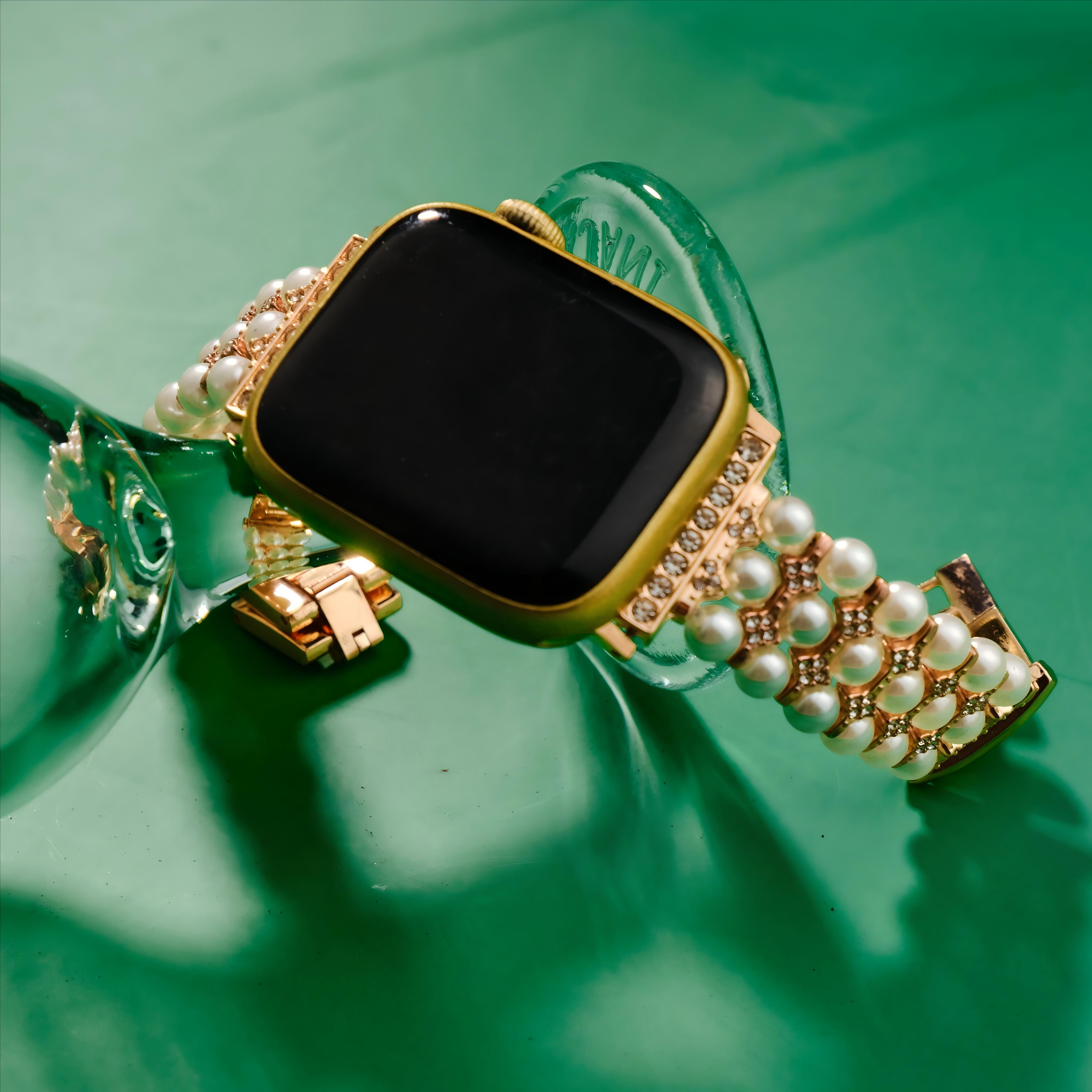 Apple Watch用シマーリングパールウォッチバンド