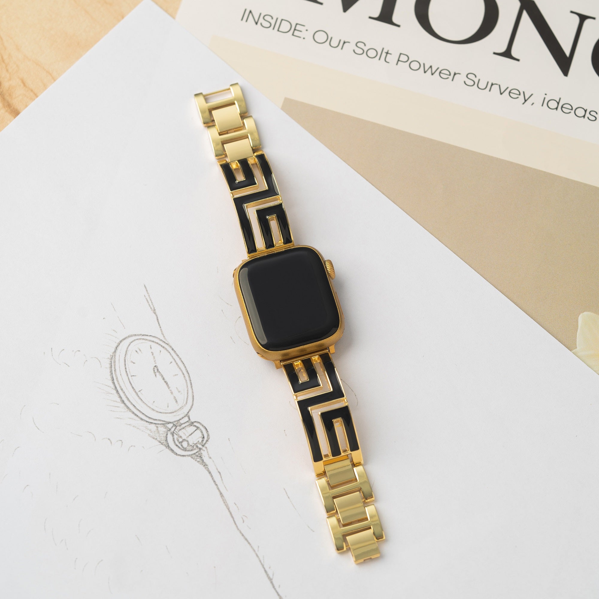 سوار ساعة جيو مجوف لساعة Apple Watch