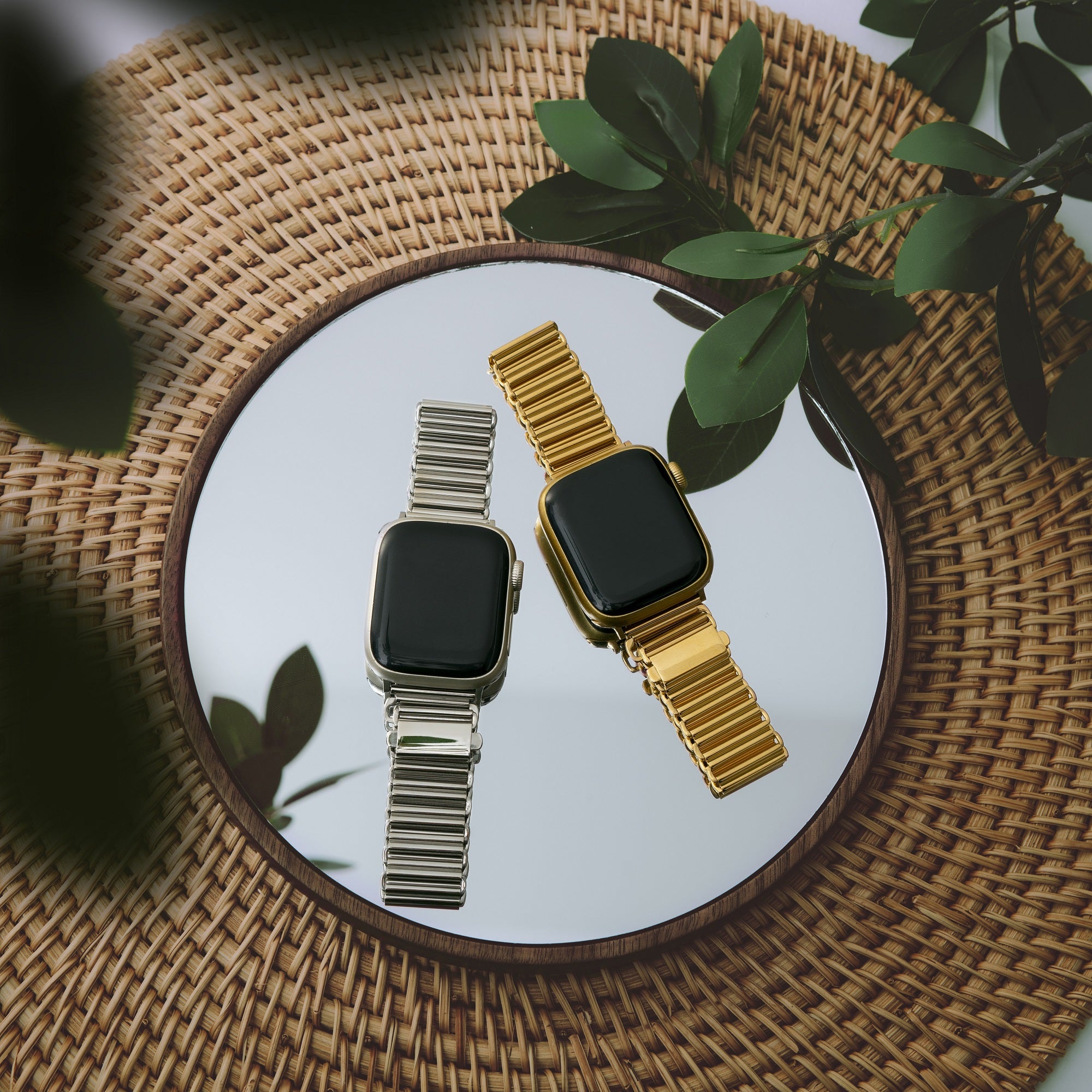 سوار ساعة من الفولاذ المقاوم للصدأ لساعة Apple Watch