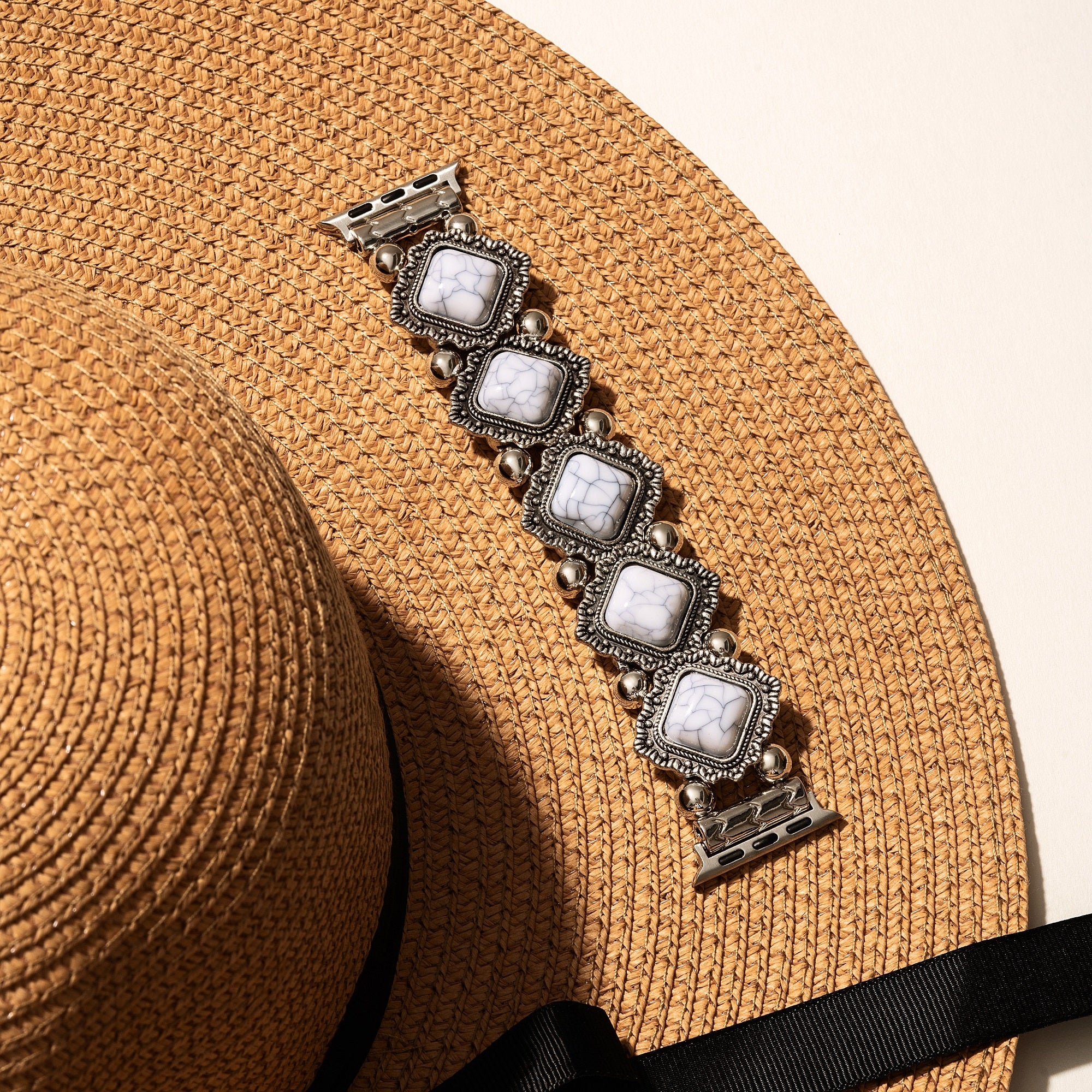 Retro Turquoise Elastic Watch Bracelet for Galaxy