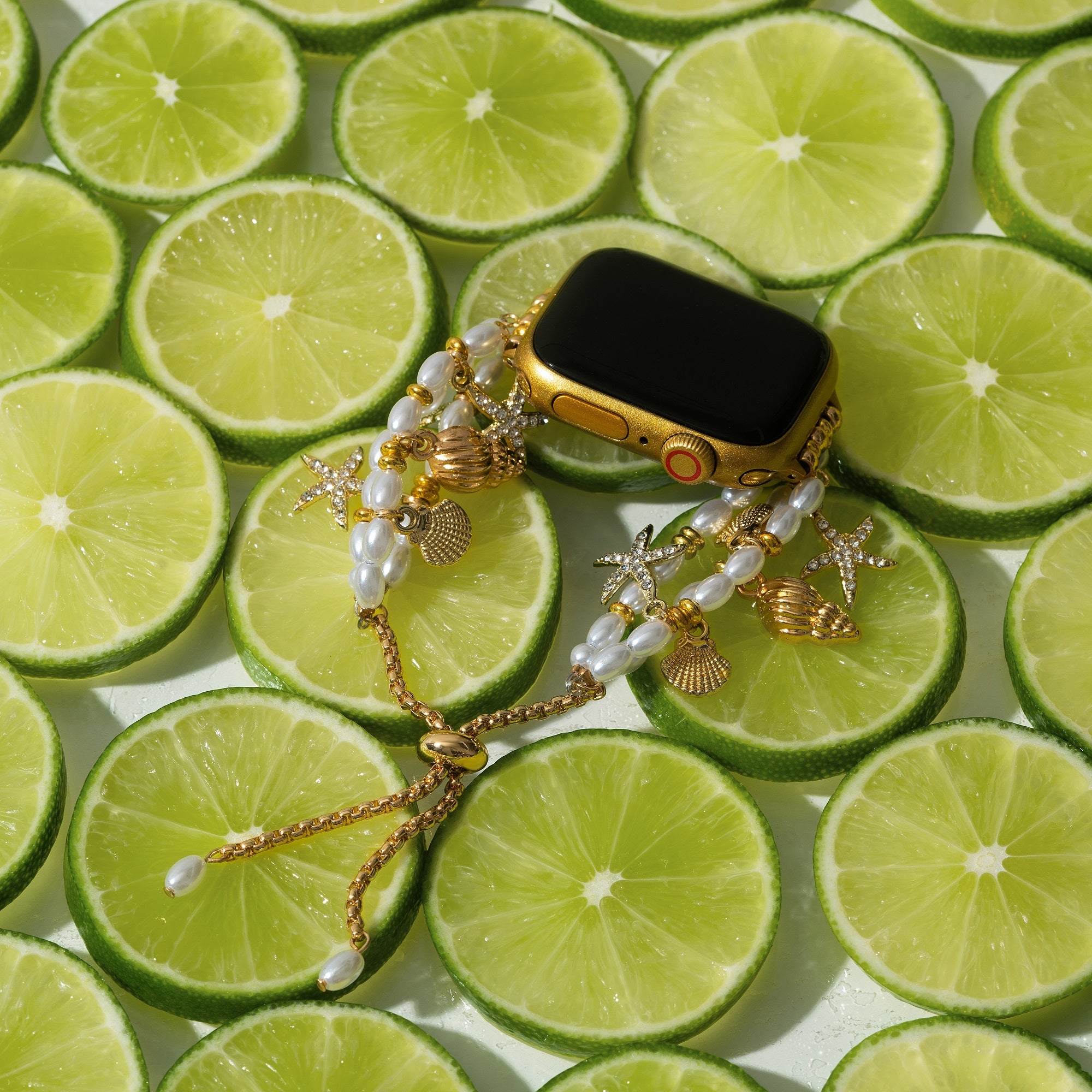 سوار ساعة Marine Vibe Pearly لـ Fitbit