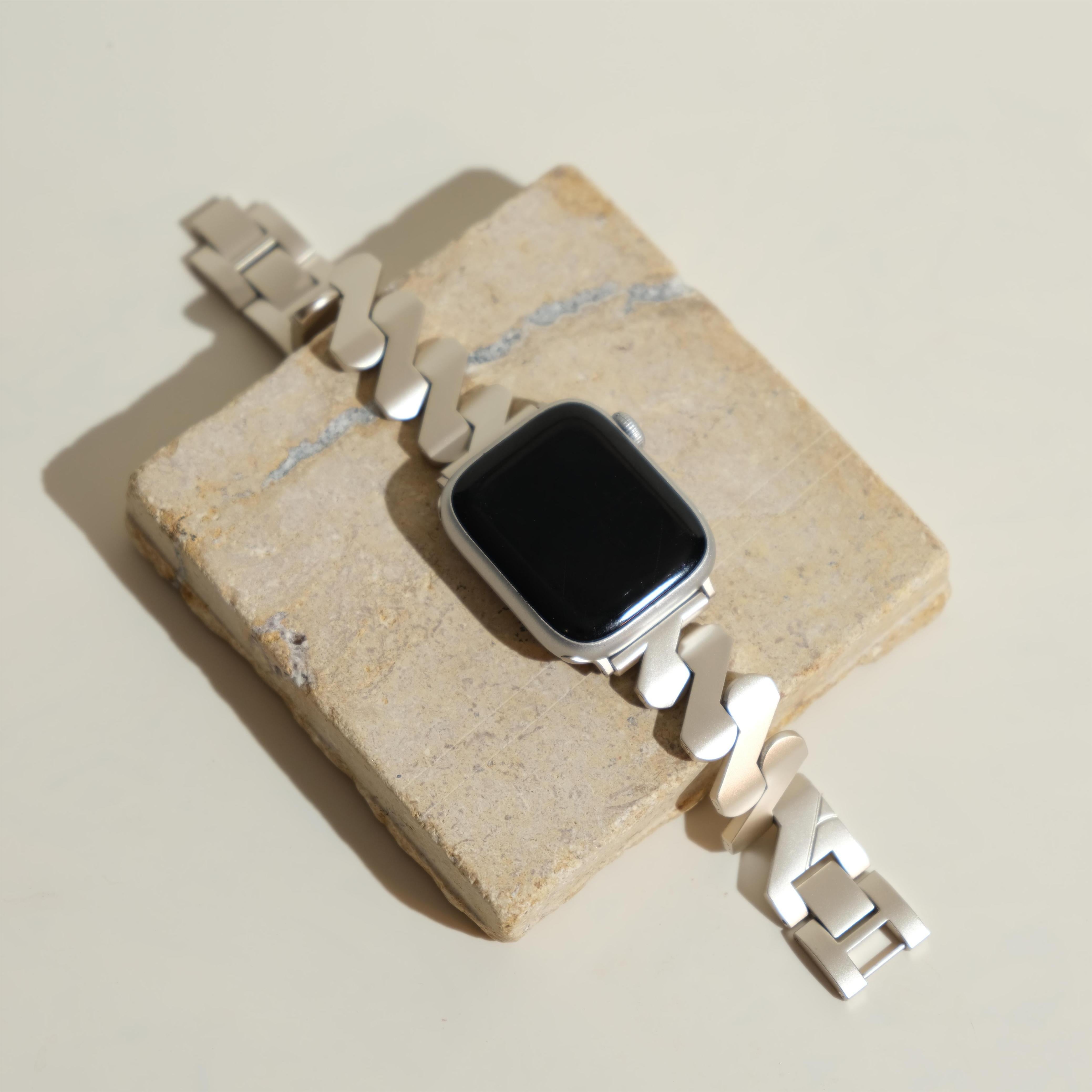Edelstahl Geo-Uhrenarmband für Garmin