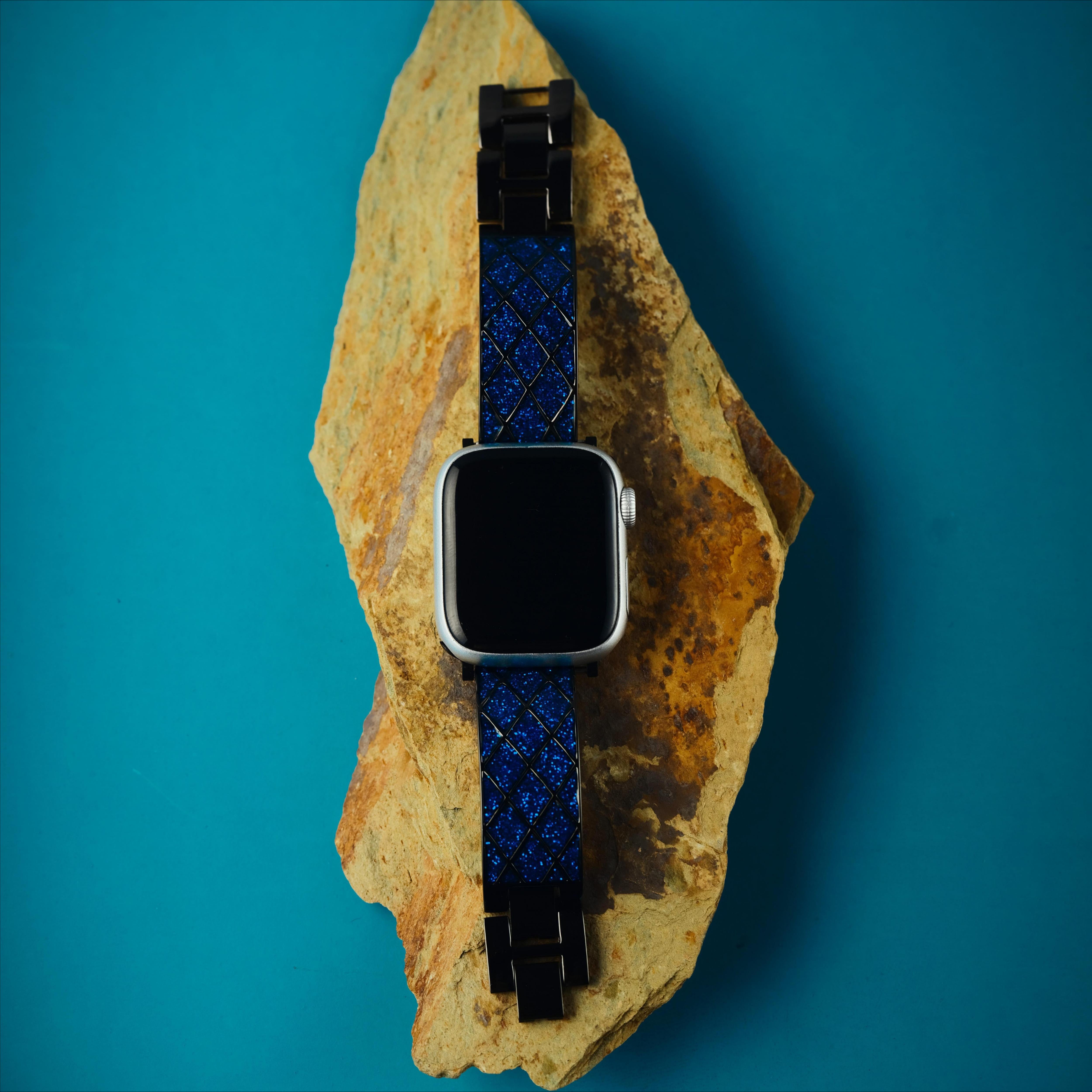 Exotic Diamond Lattice Watch Band