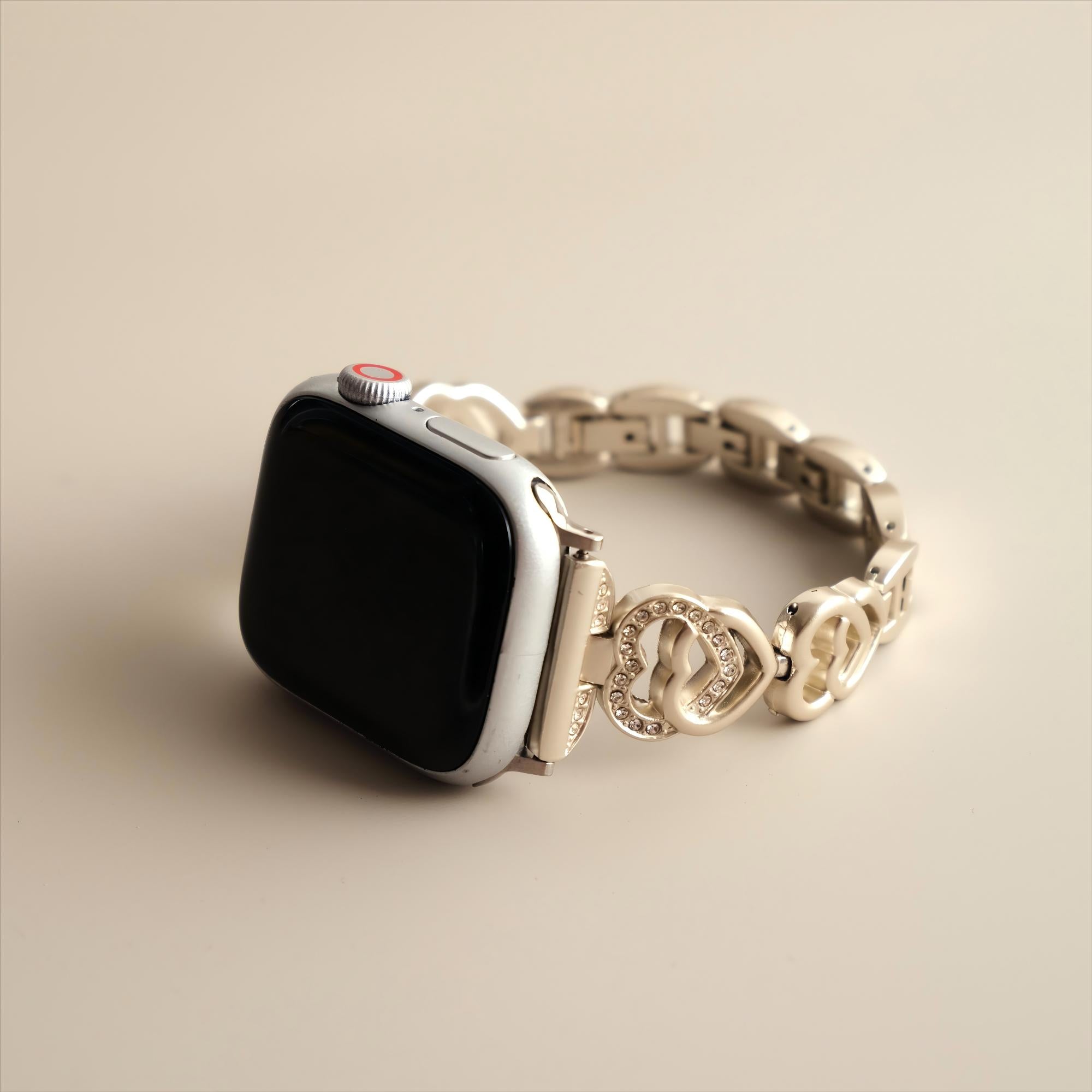 Twin Heart Metal Watch Band for Apple Watch