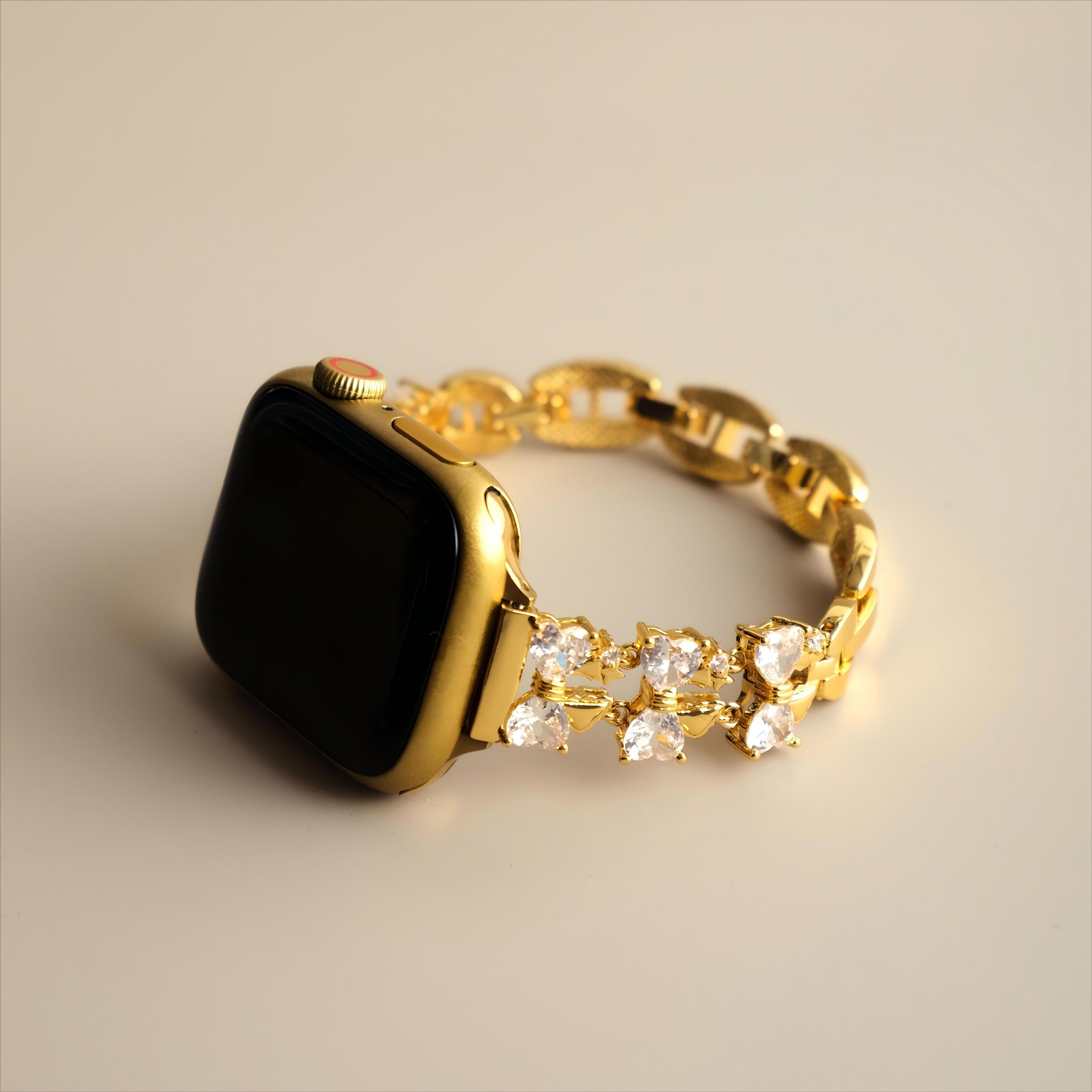 Apple Watch用ジルコン蝶結び銅時計バンド