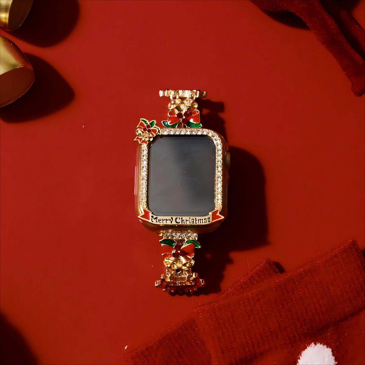 Christmas Charm Metal Watch Band for Apple Watch