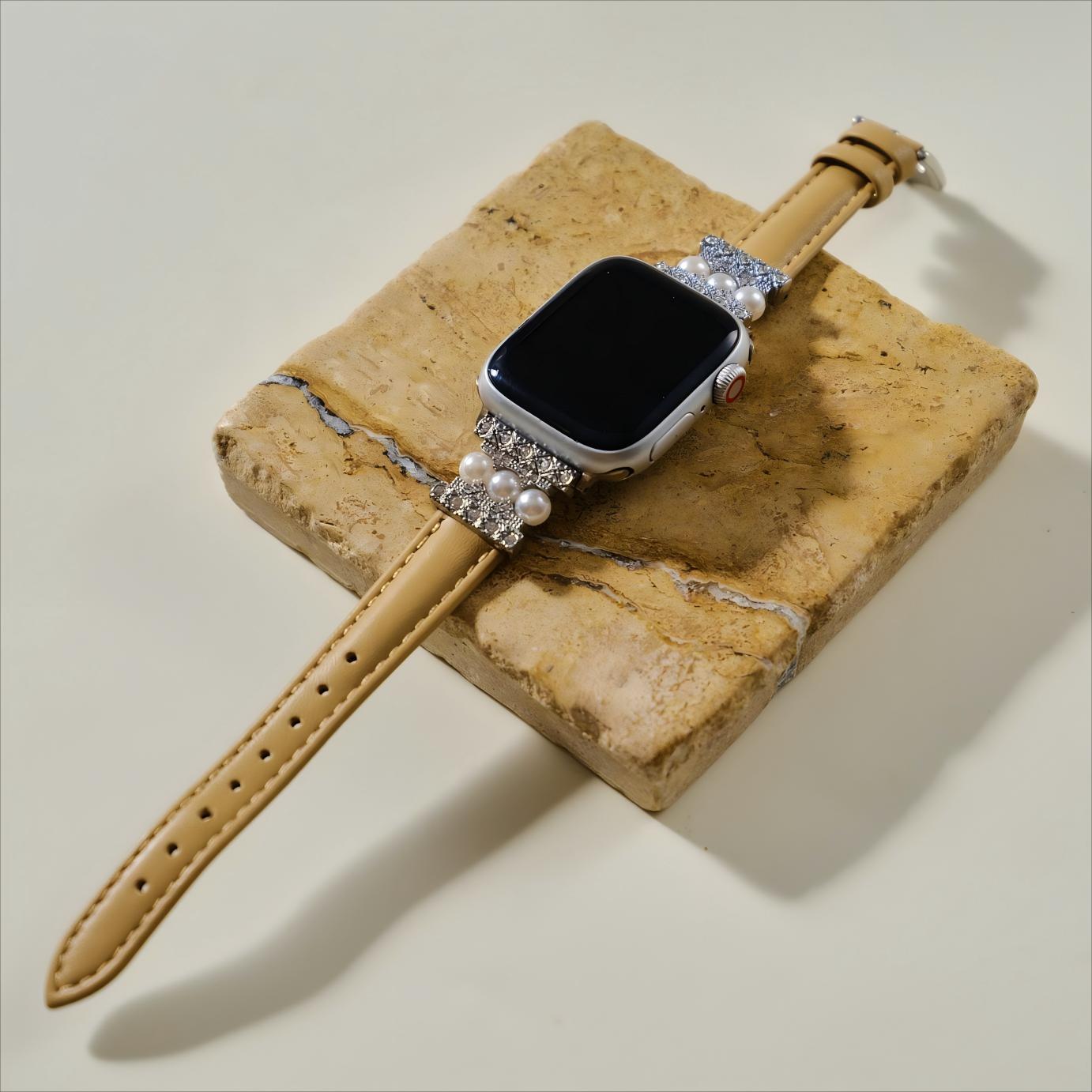 Pearl Touch Leather Watch Band for Apple Watch