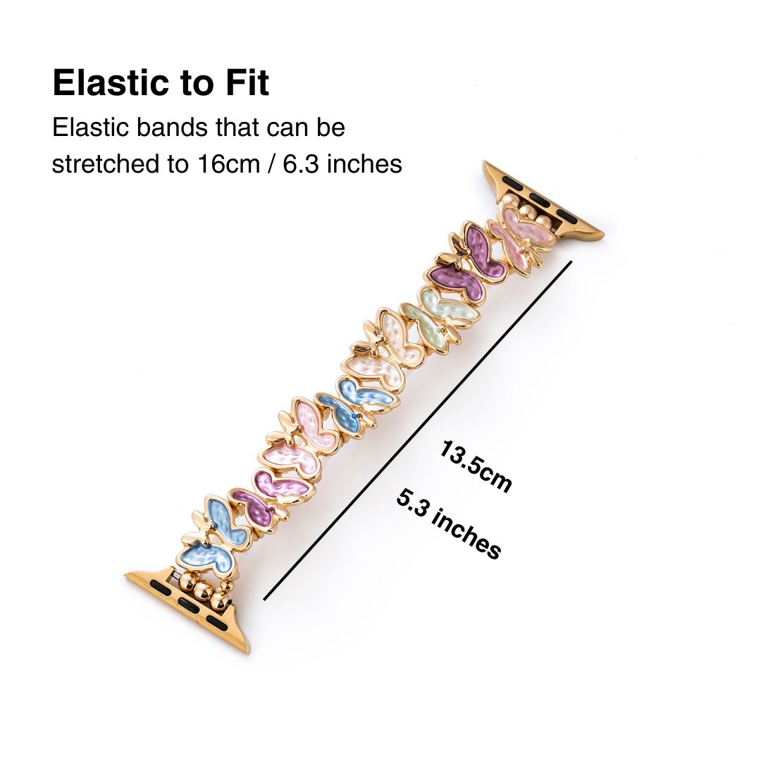 Butterfly Elastic Bangle Watch Bracelet for Apple Watch