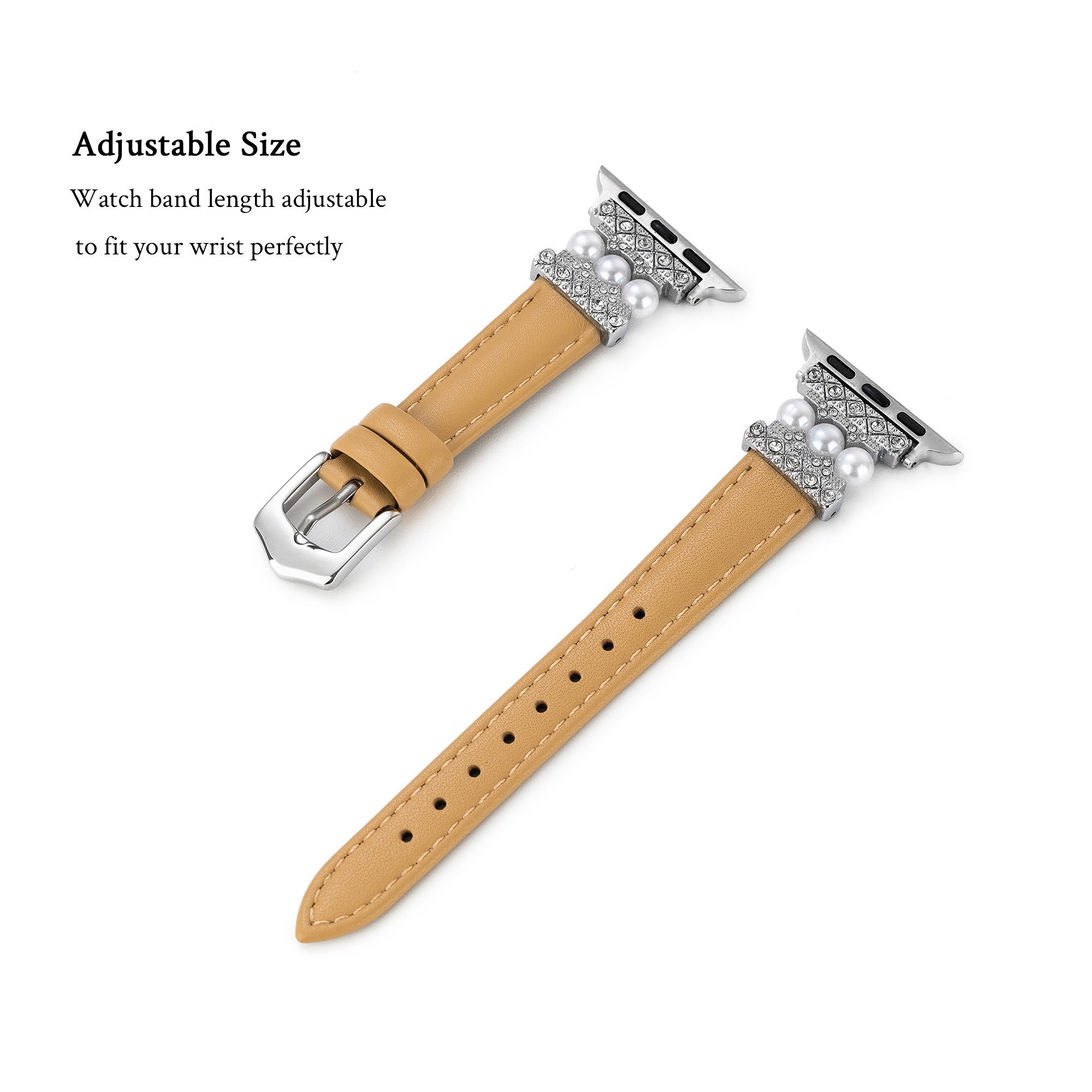 Pearl Touch Leather Watch Band for Apple Watch