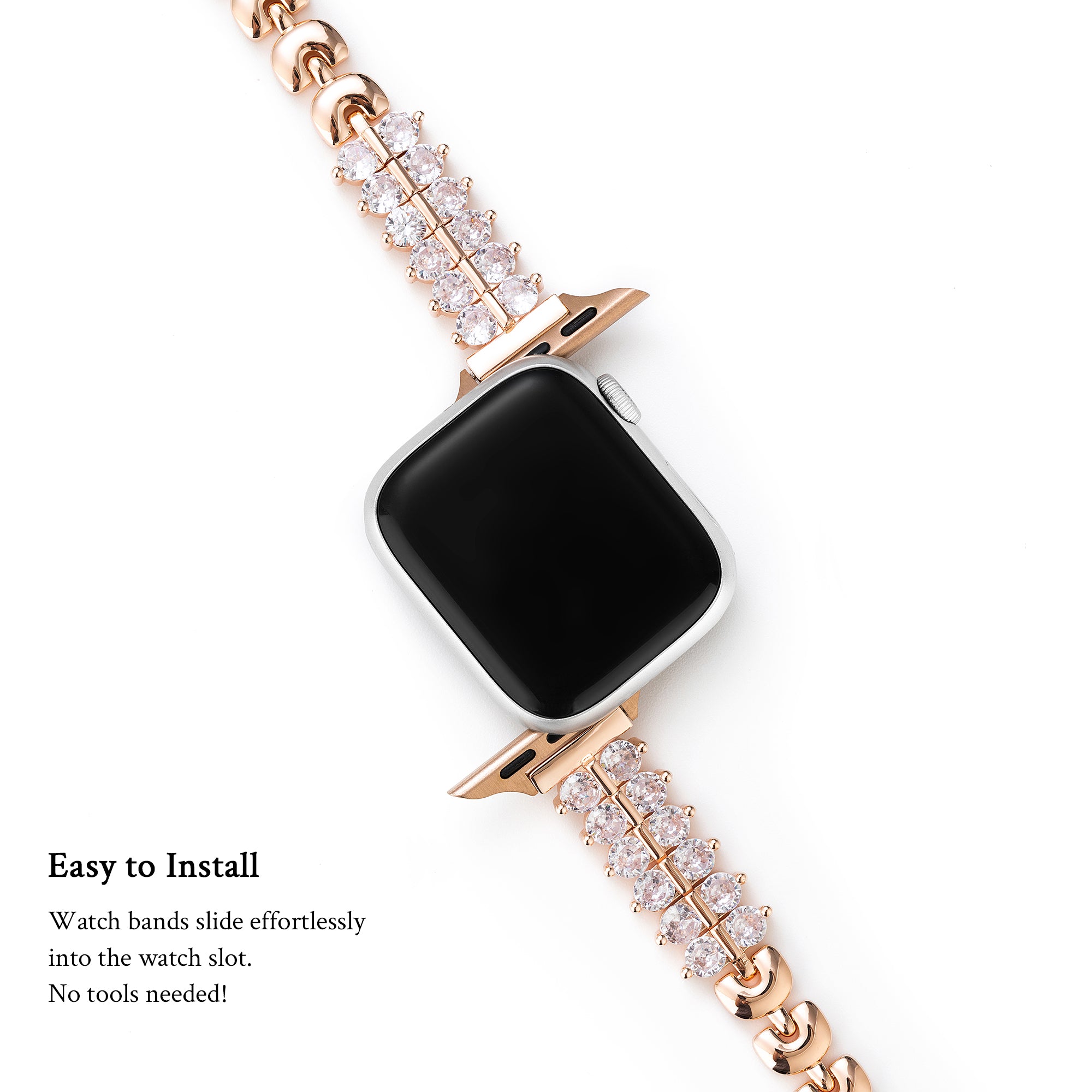 Funkelndes Zirkon-Armband für die Apple Watch