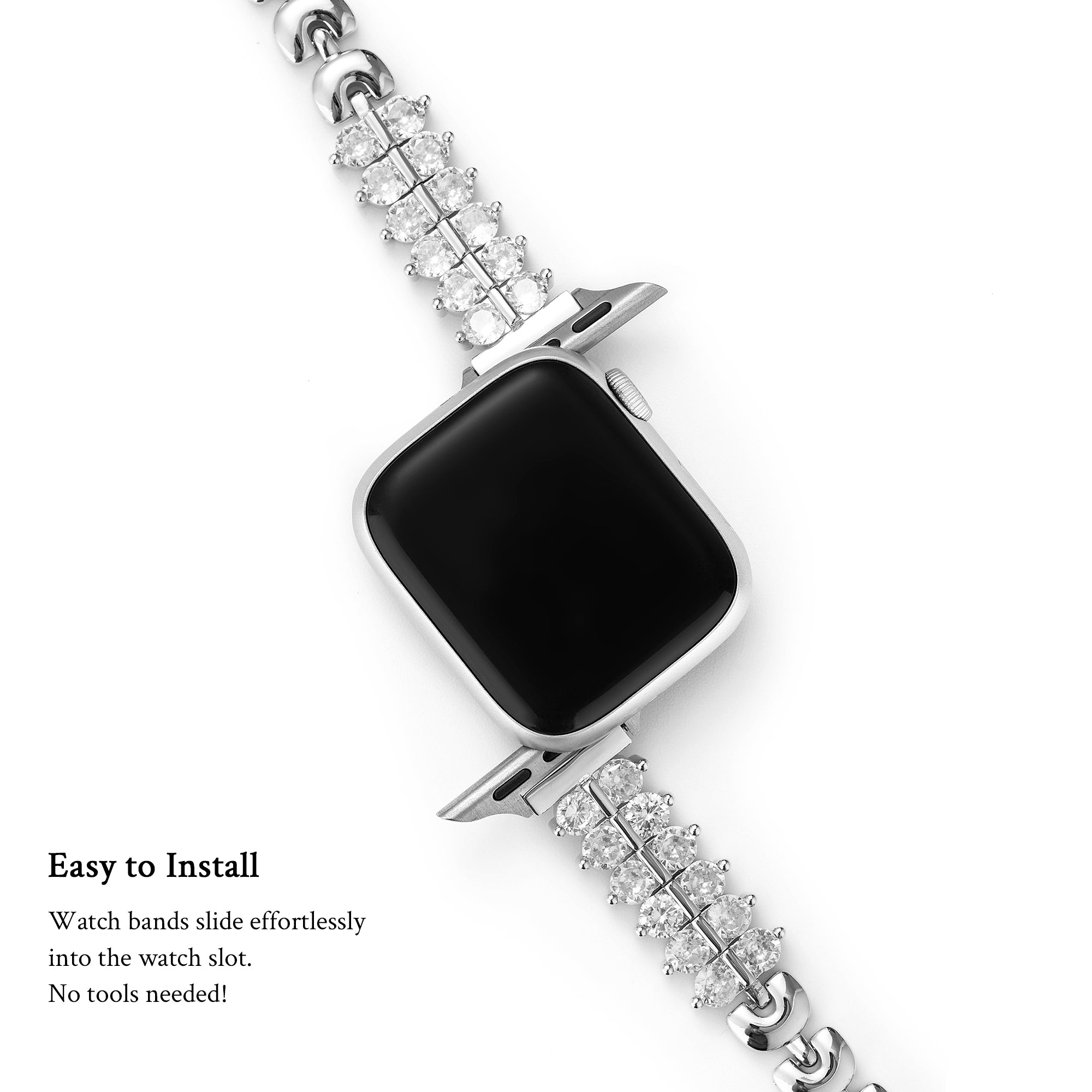 Funkelndes Zirkon-Armband für die Apple Watch