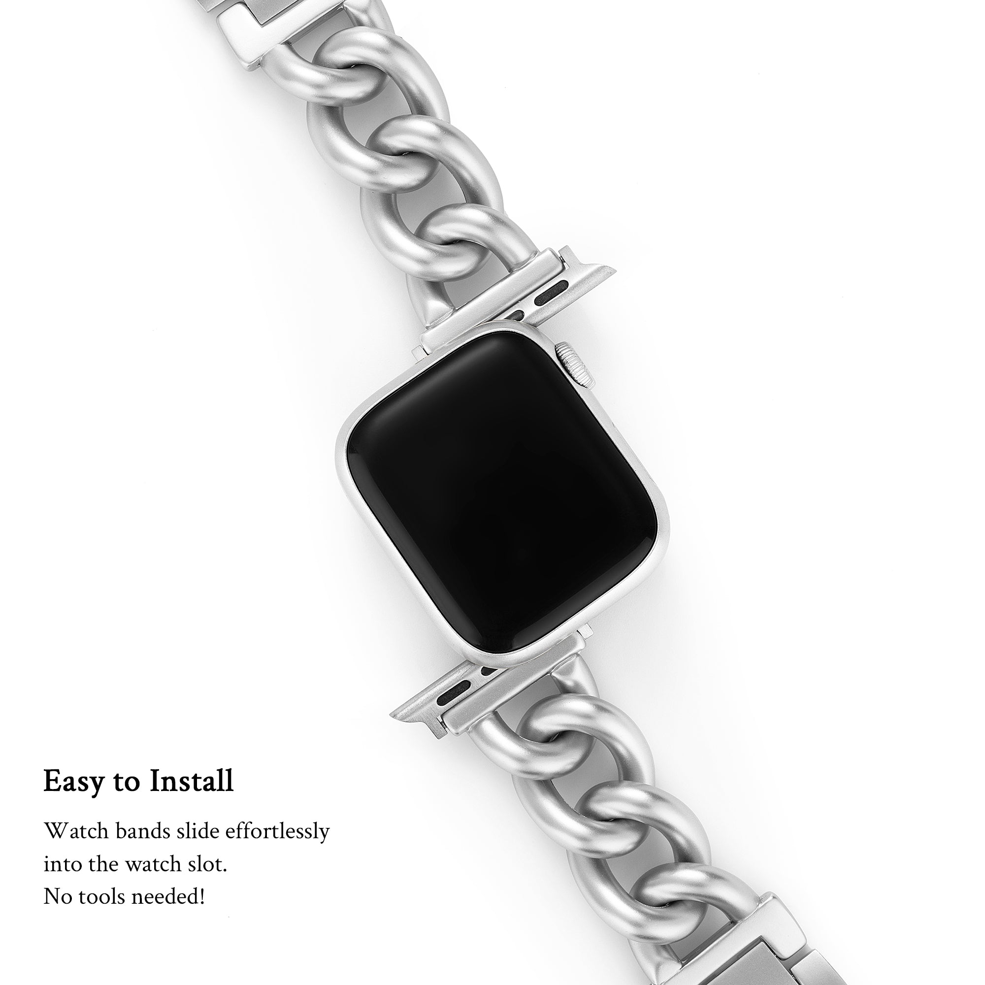 سوار ساعة من سلسلة سميكة لساعة Apple Watch