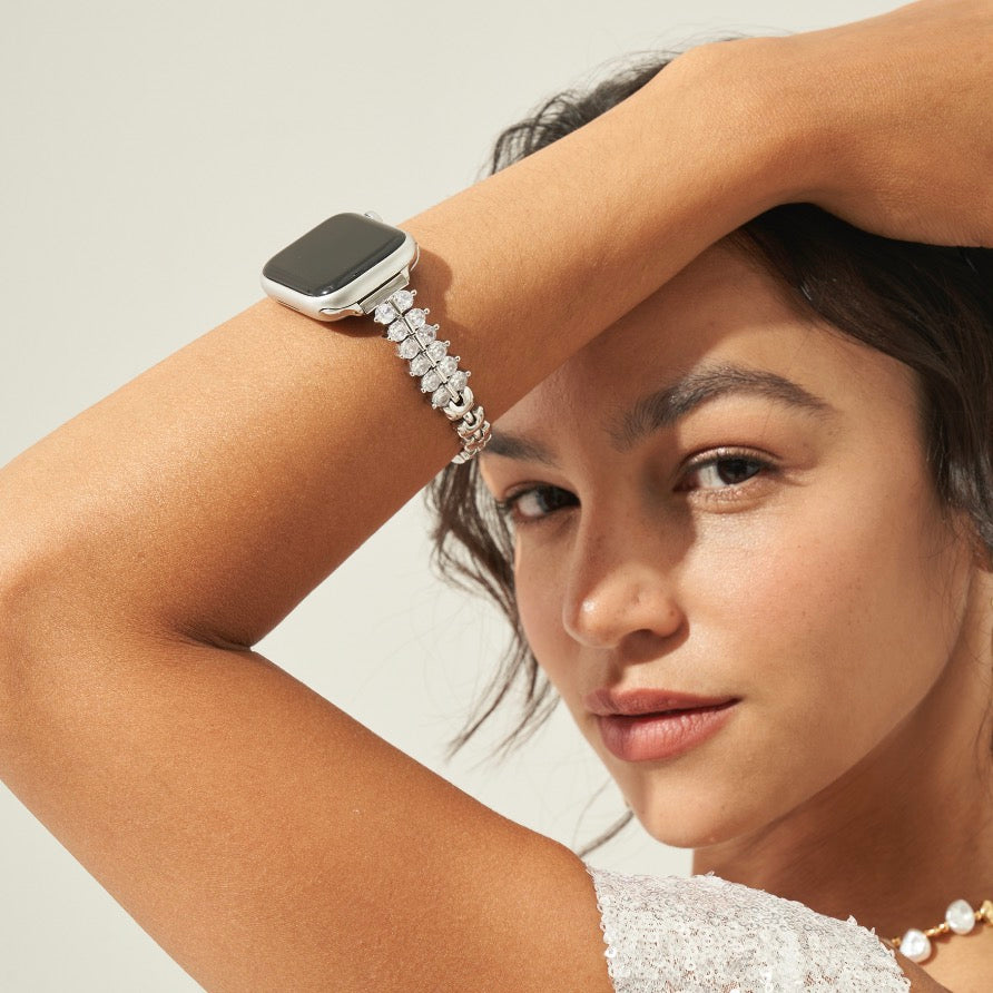 Funkelndes Zirkon-Armband für die Apple Watch