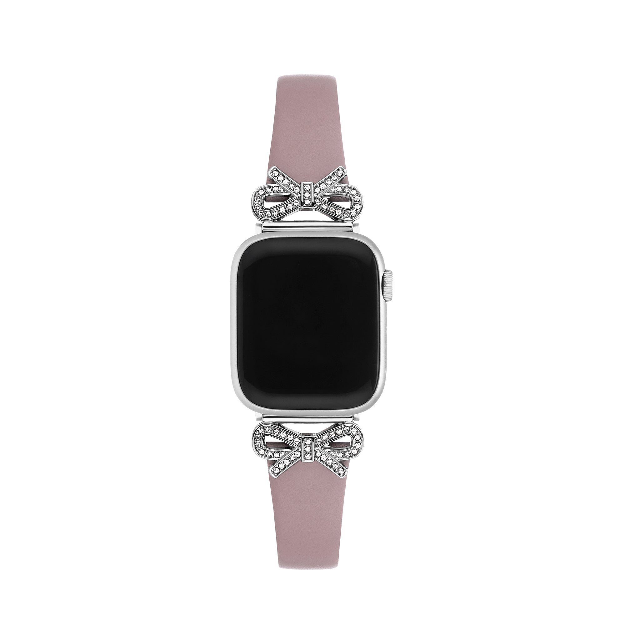Crystal Bowknot Leather Watch Band for Google