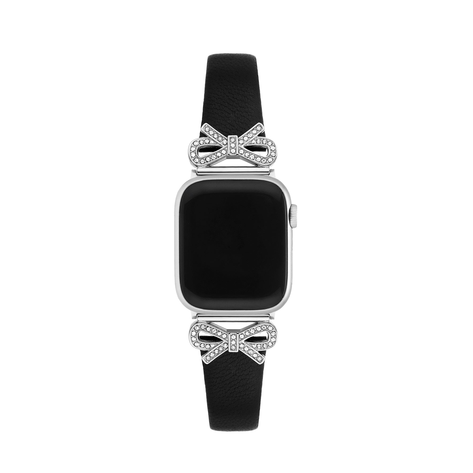 Crystal Bowknot Leather Watch Band for Google