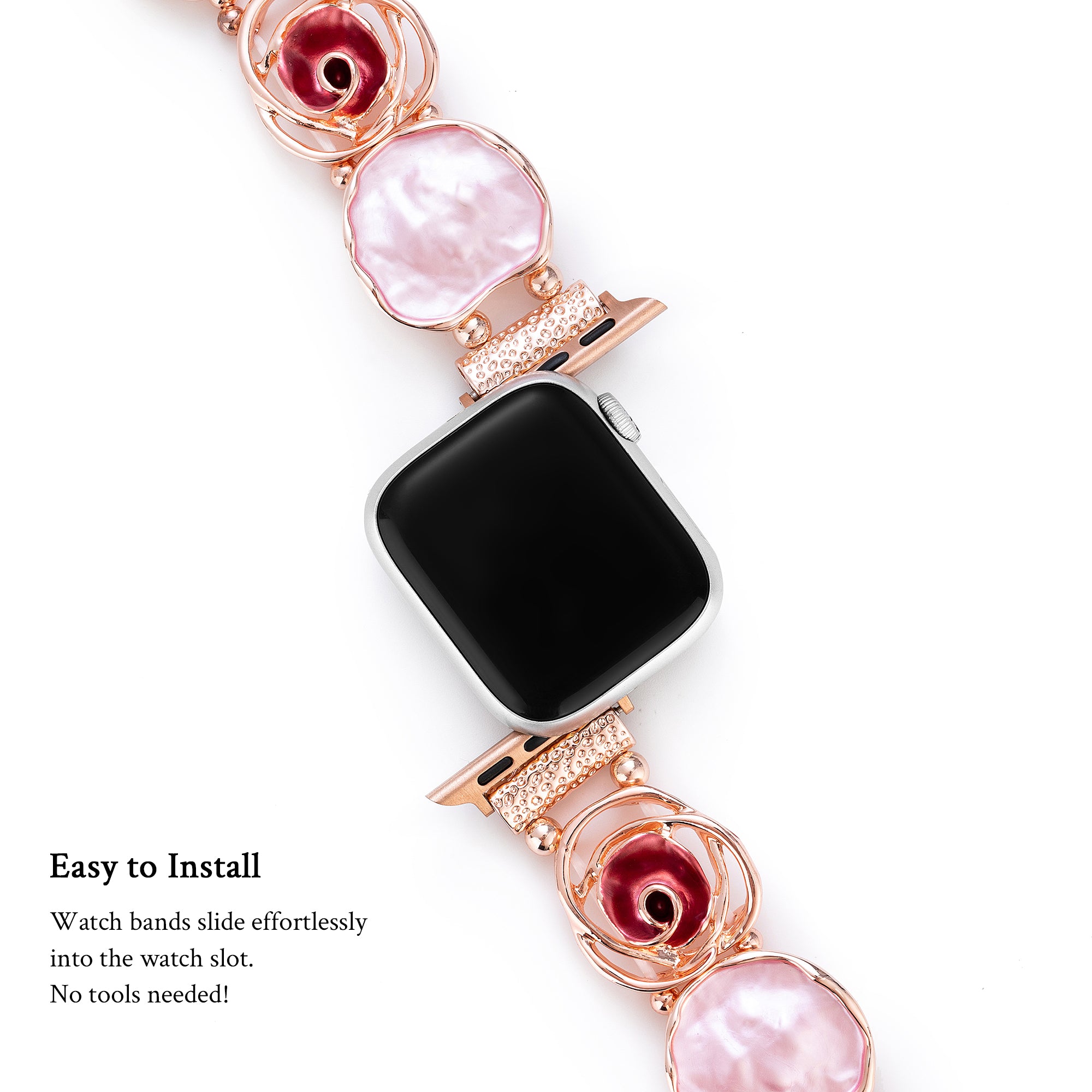Rose Bangle Elastic Watch Bracelet for Galaxy
