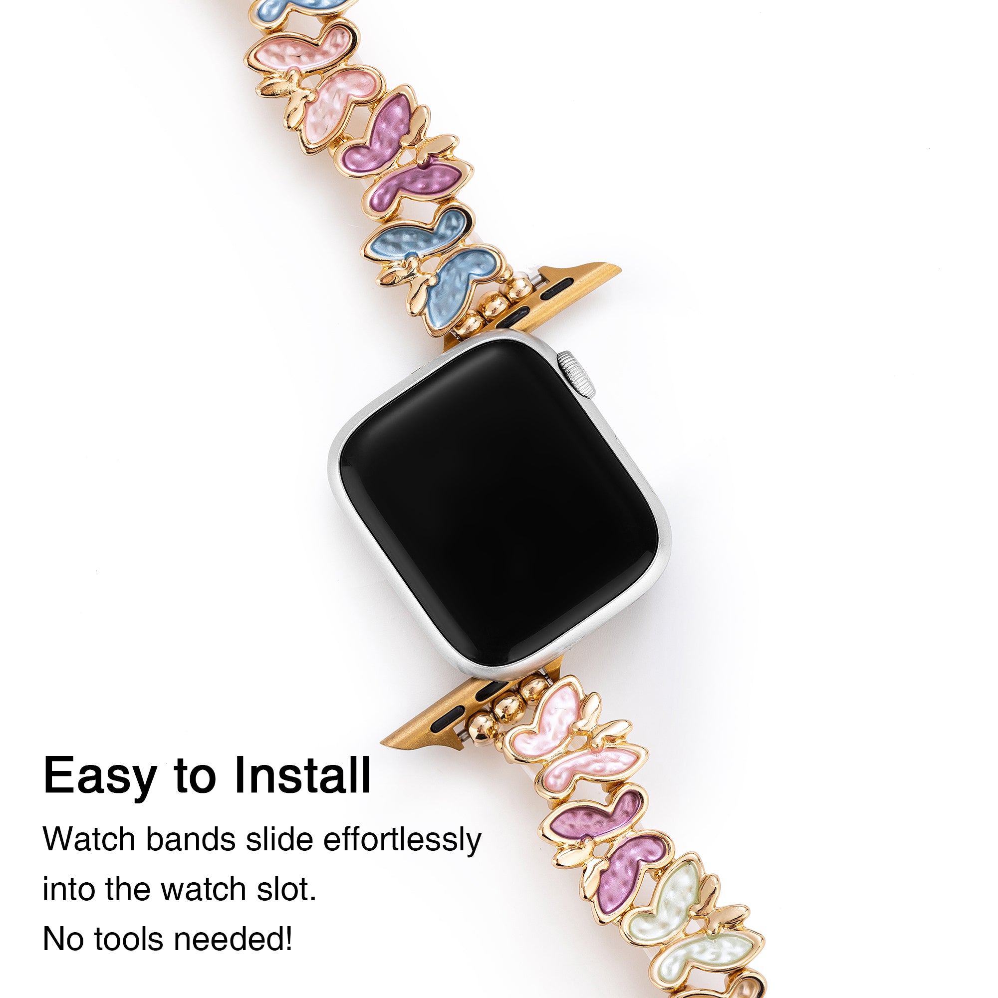 Butterfly Elastic Bangle Watch Bracelet for Apple Watch
