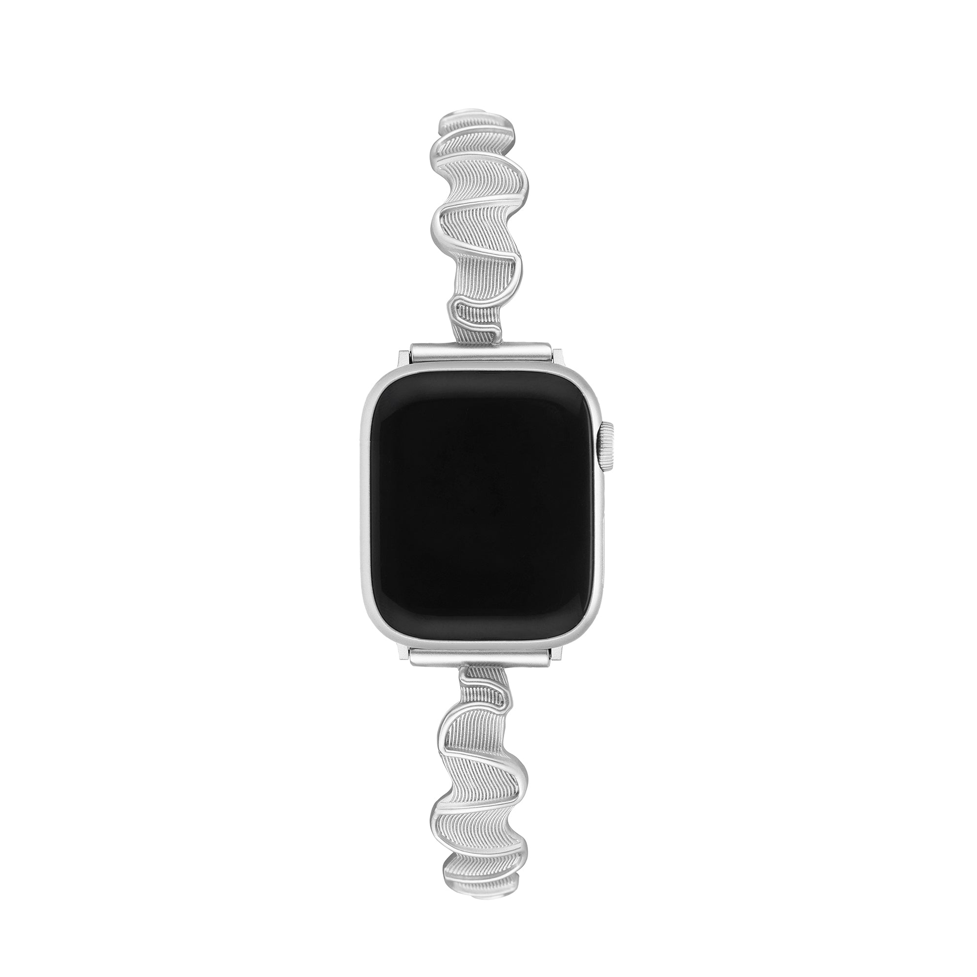 Sleek Wavy Metal Watch Band for Apple Watch