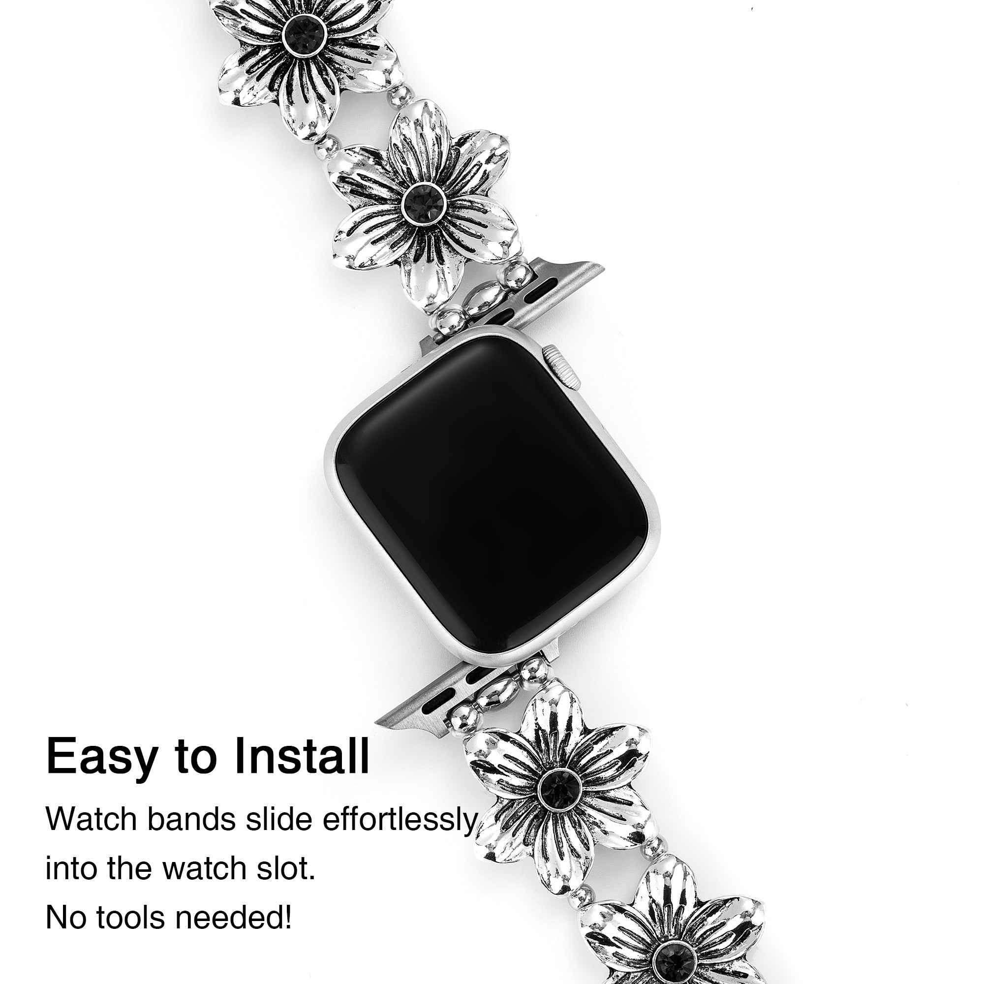 Statement Floral Bangle Watch Bracelet for Galaxy