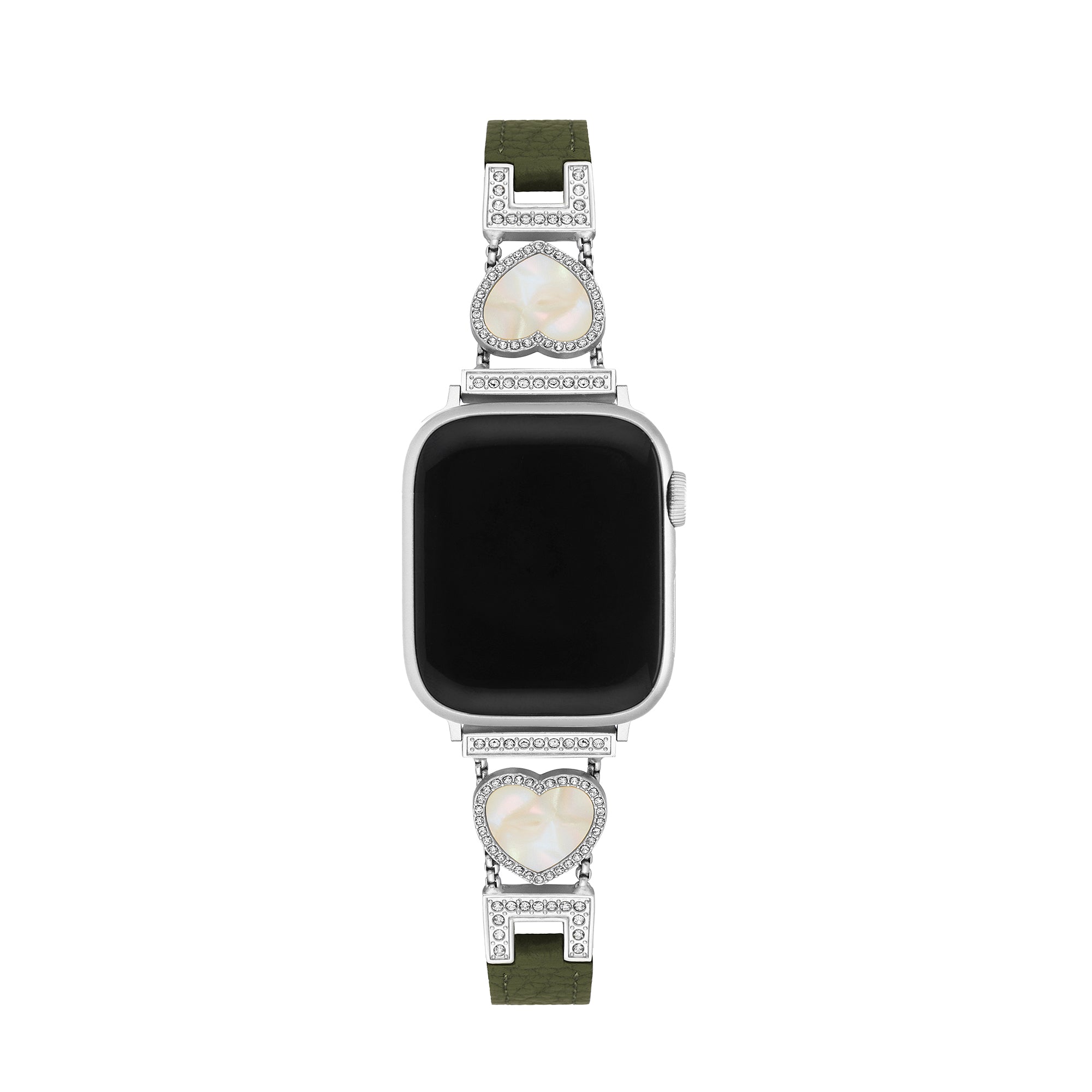 Love Sparkling Leather Watch Band for Garmin