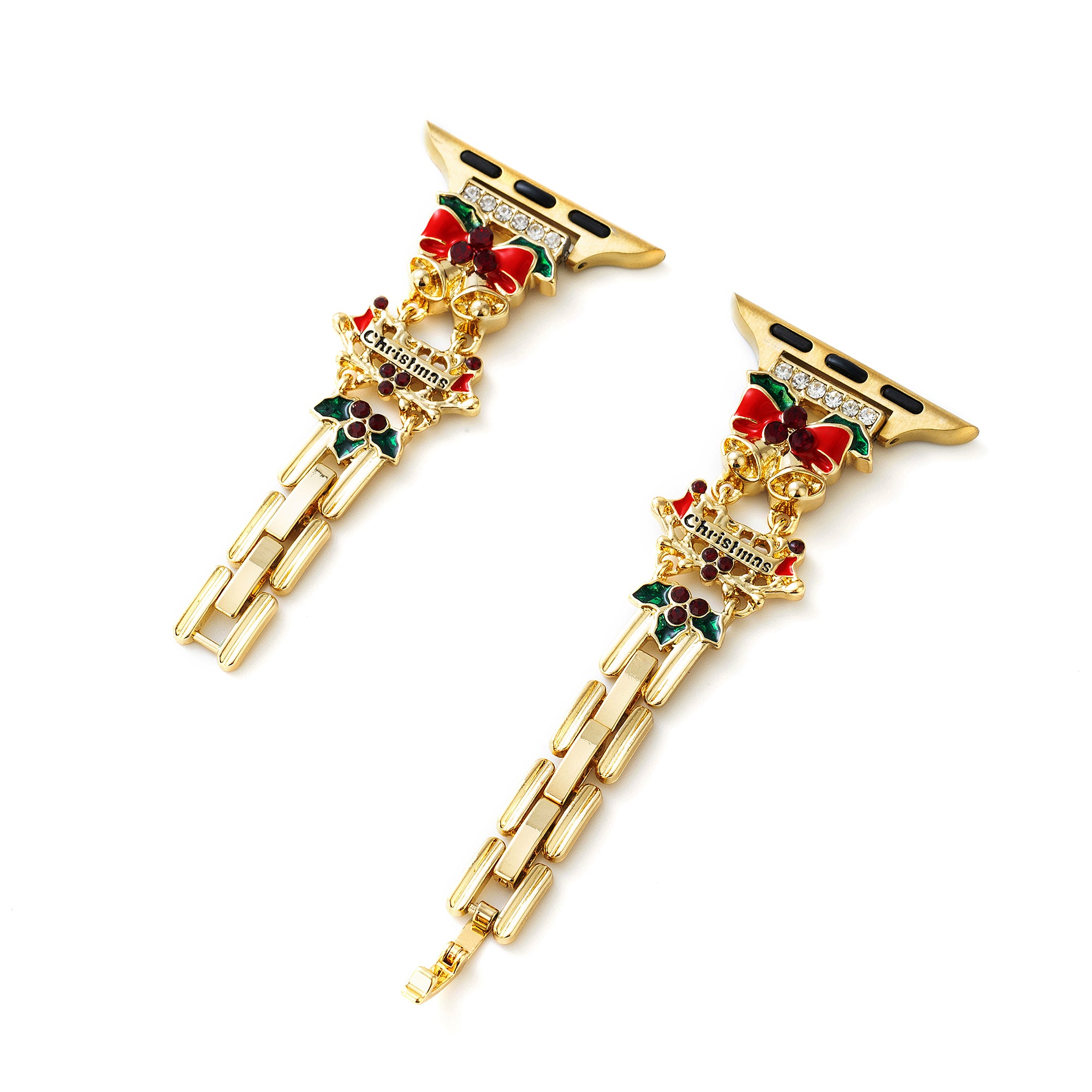 Christmas Charm Metal Watch Band for Fitbit