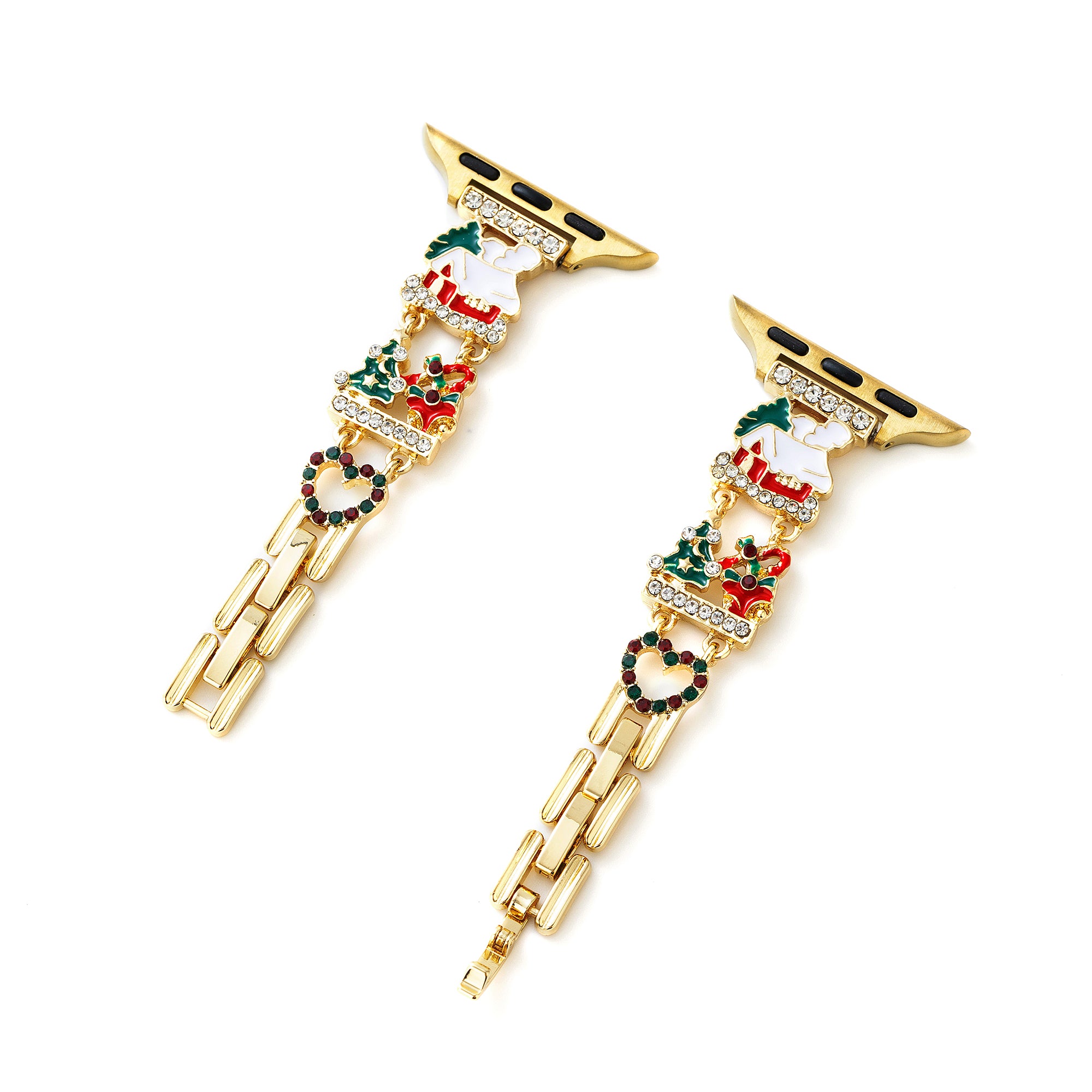 Christmas Charm Metal Watch Band for Fitbit