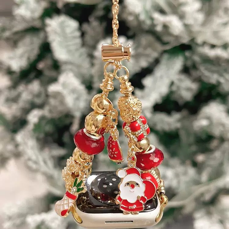Apple Watch用のかわいいクリスマスペンダントウォッチバンド