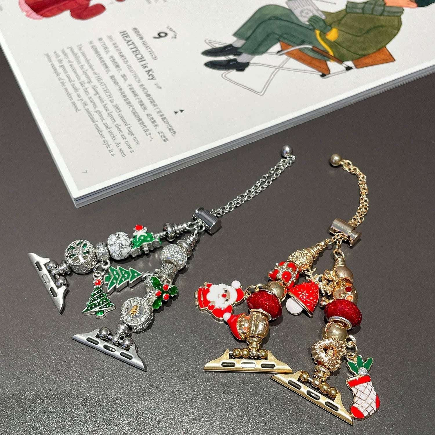 Apple Watch用のかわいいクリスマスペンダントウォッチバンド