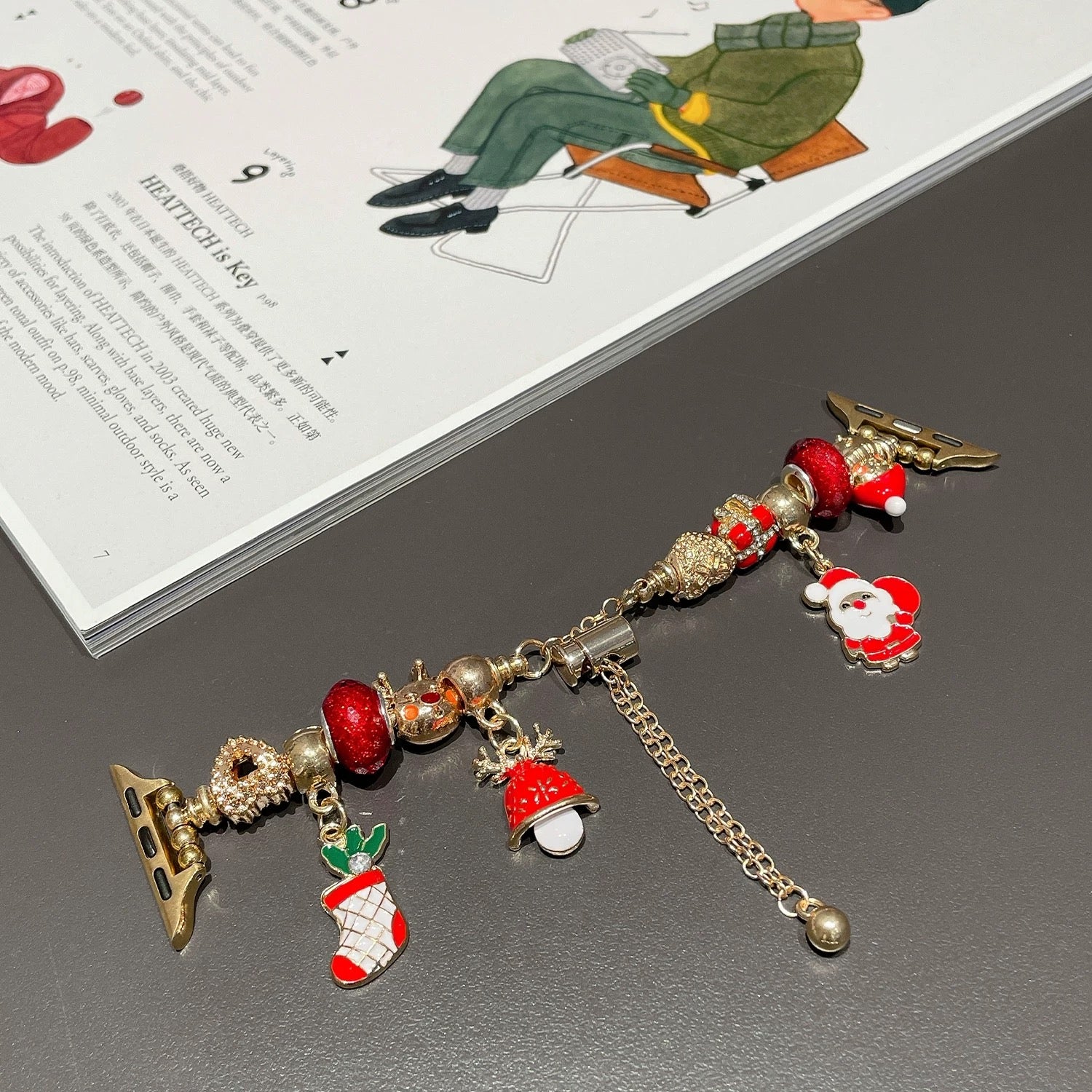 Apple Watch用のかわいいクリスマスペンダントウォッチバンド