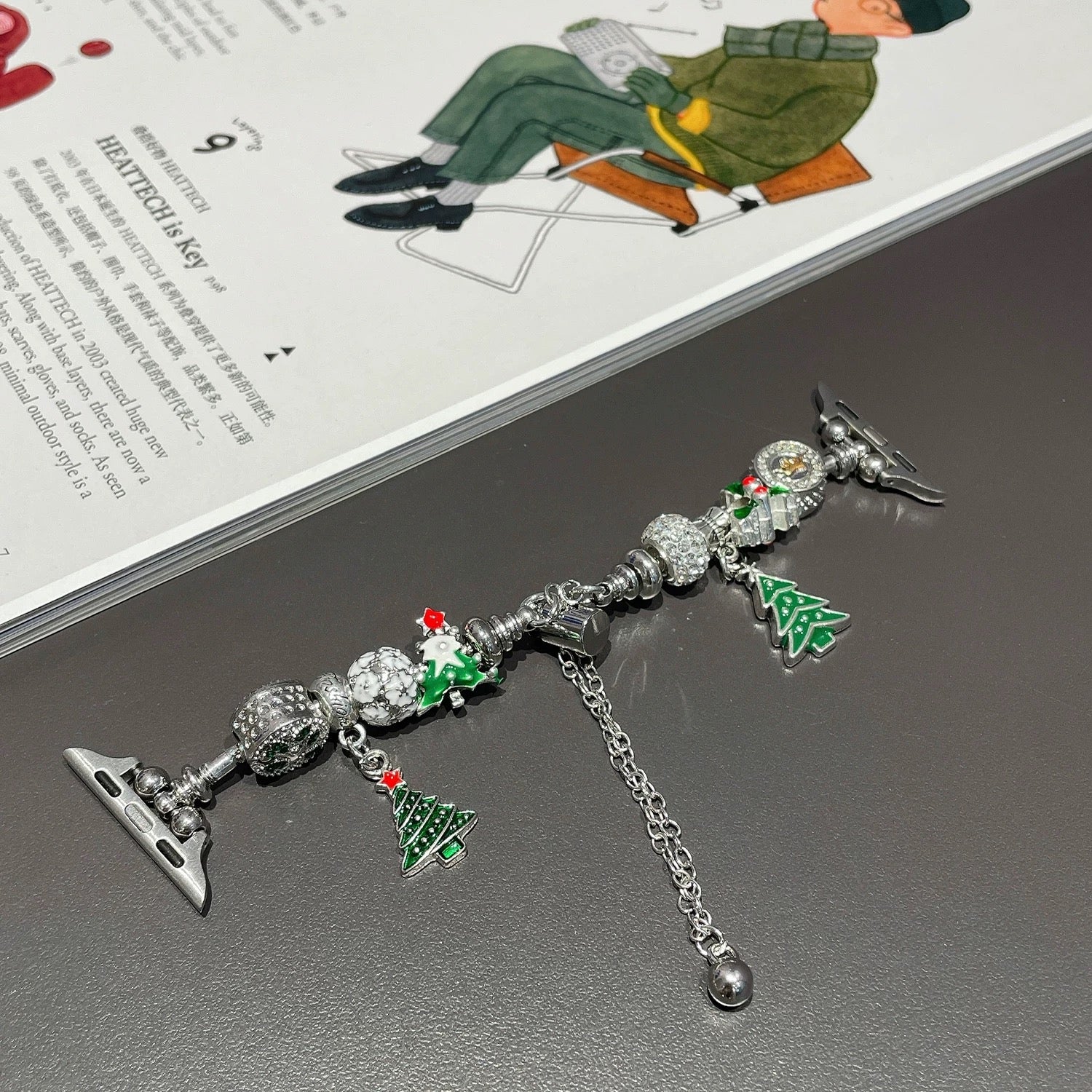 Apple Watch用のかわいいクリスマスペンダントウォッチバンド