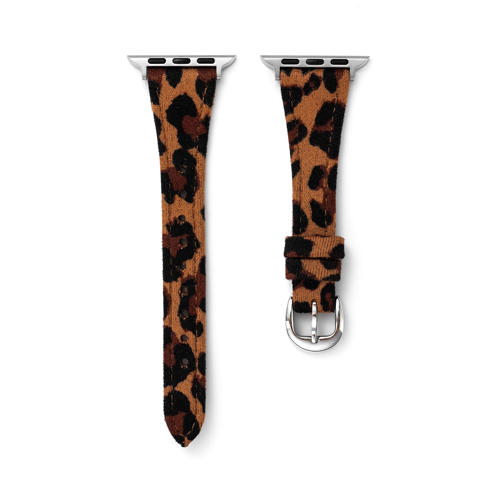 Leoparden Wildleder Armband für die Apple Watch