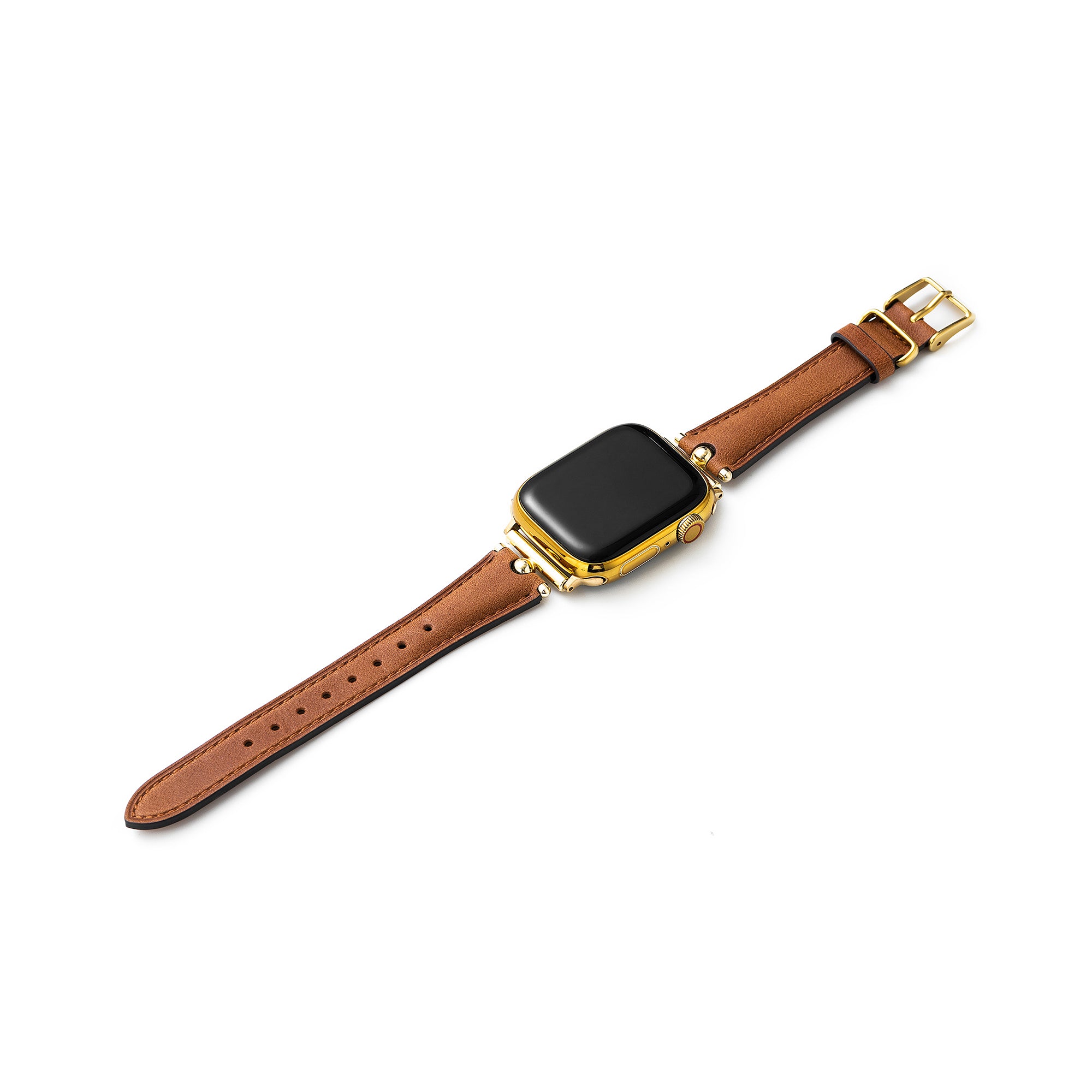 سوار جلدي أصلي خالٍ من الزمن لساعة Apple Watch