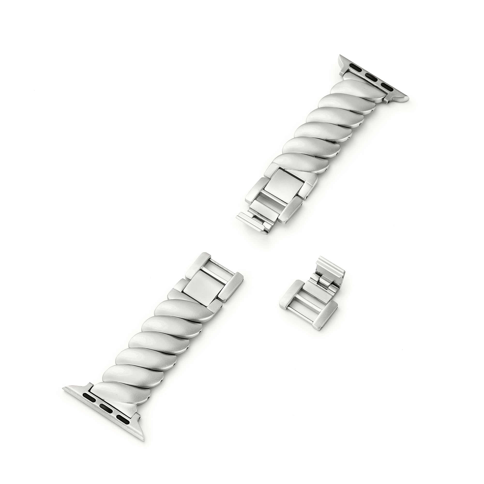 Wavy Stainless Steel Watch Band for Fitbit