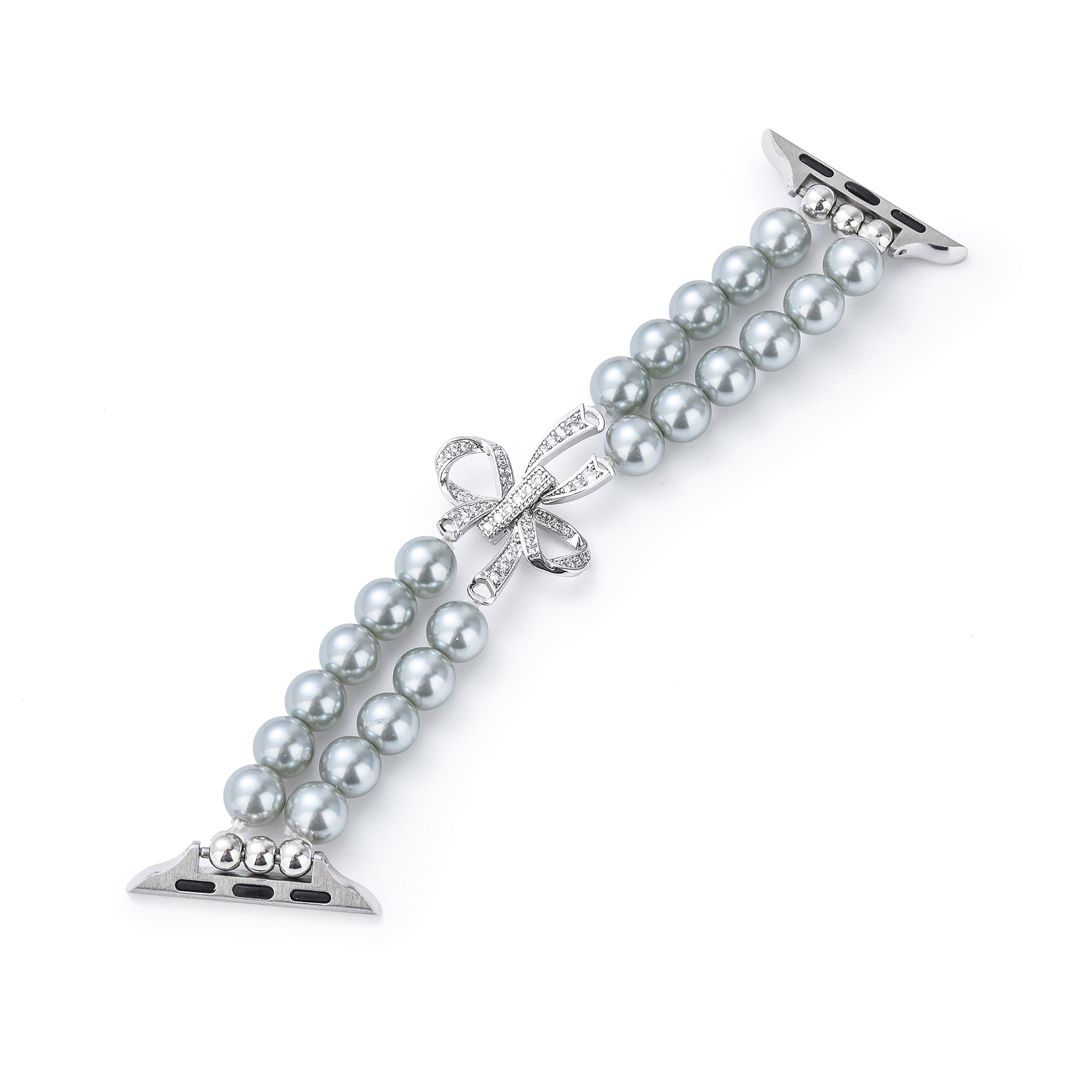 Double Pearl-Beaded Watch Band for Apple Watch
