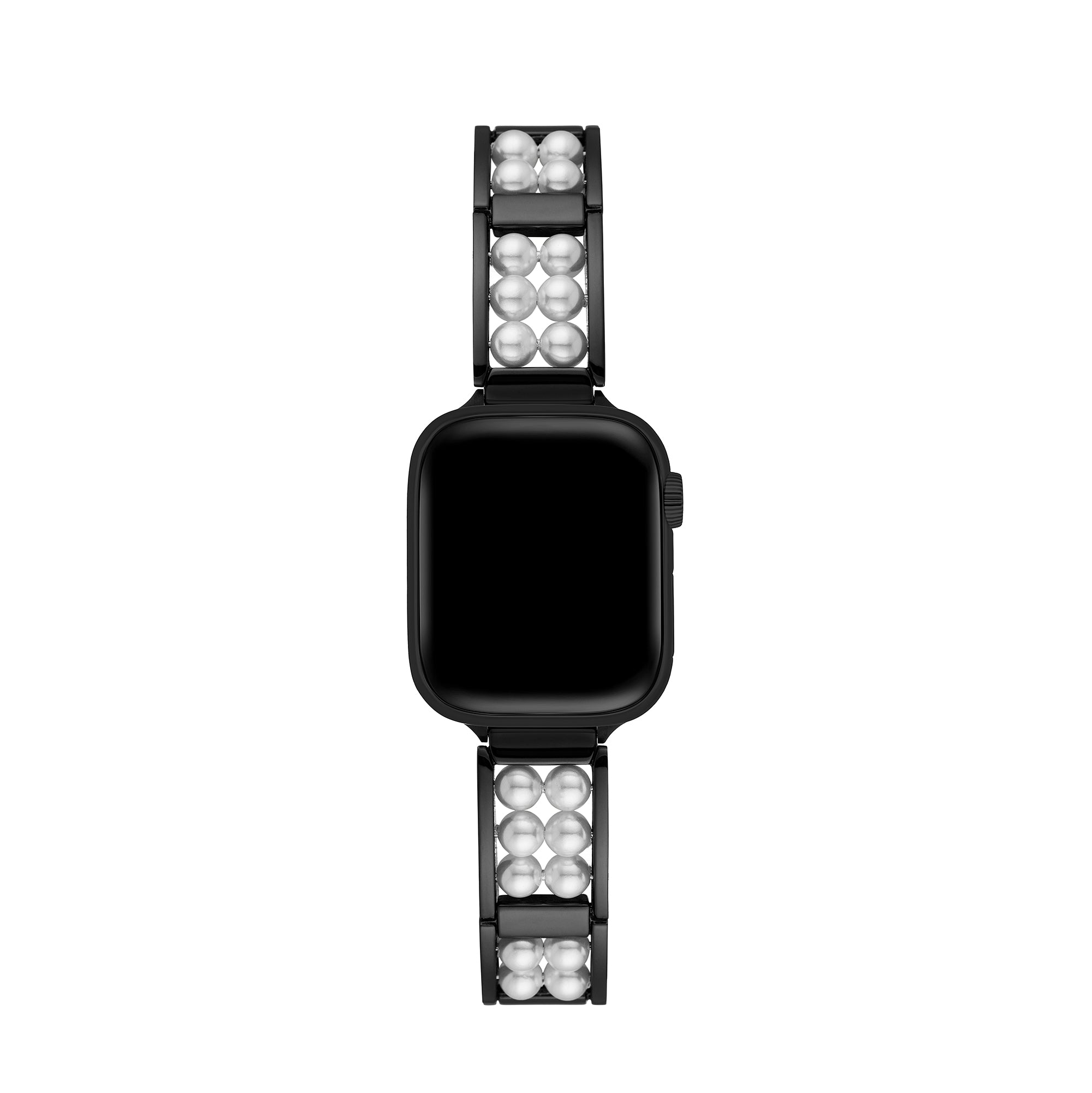 Pearl Beaded Metal Watch Band for Apple Watch