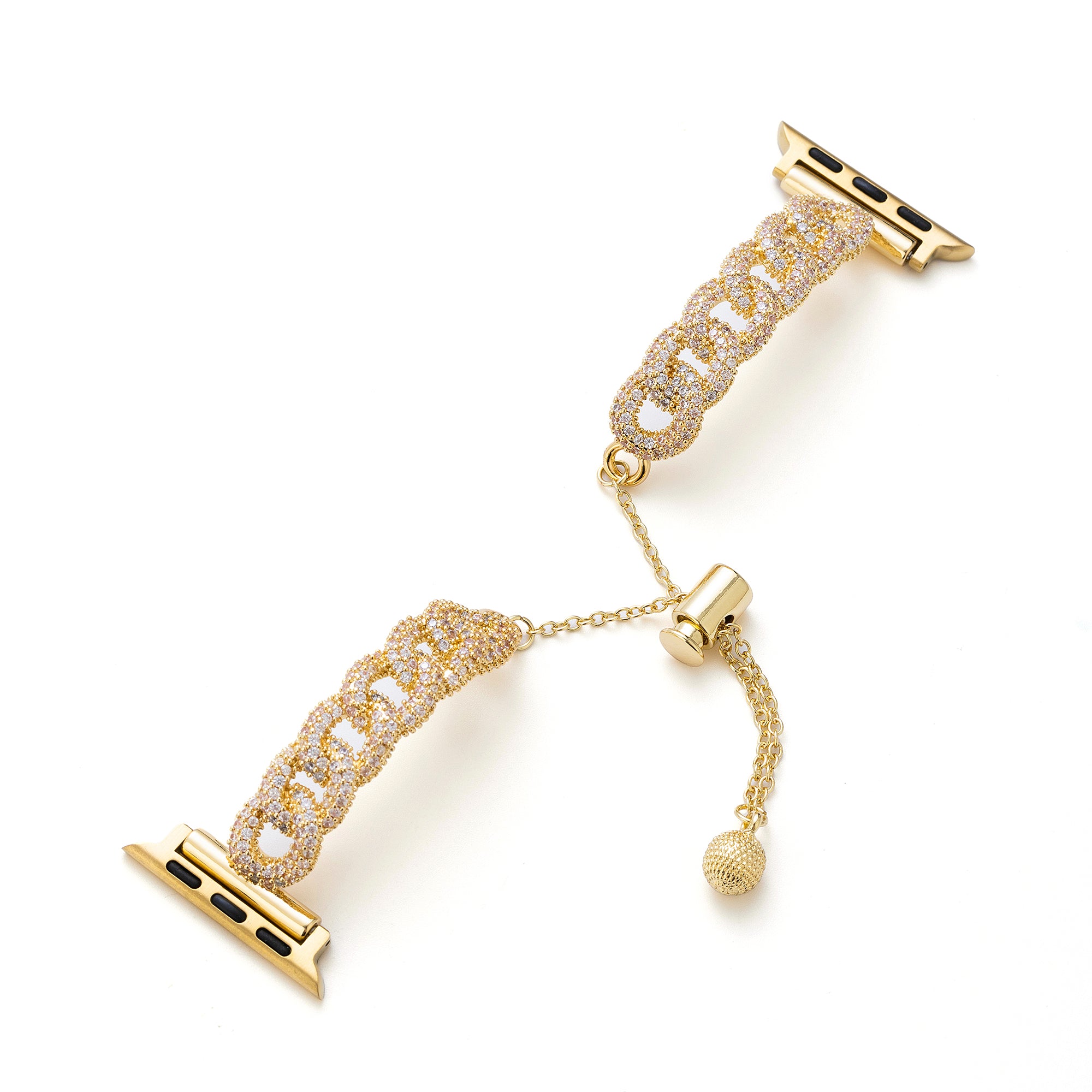 Zirkon Ketten Kupfer-Uhrenarmband für Apple Watch