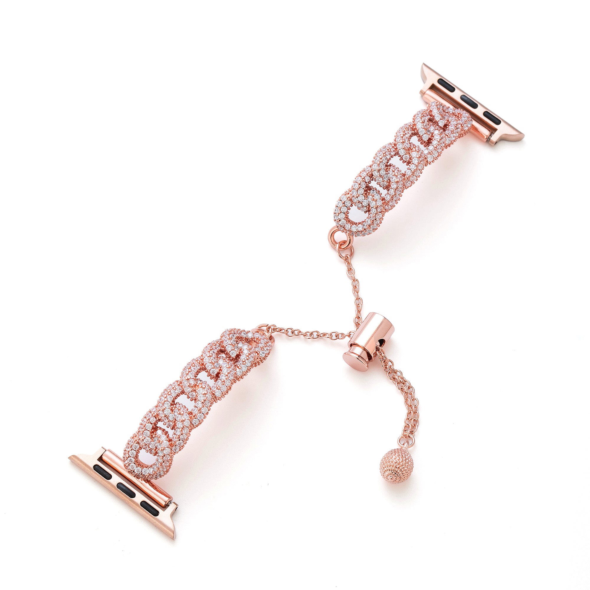 Zirkon Ketten Kupfer-Uhrenarmband für Apple Watch