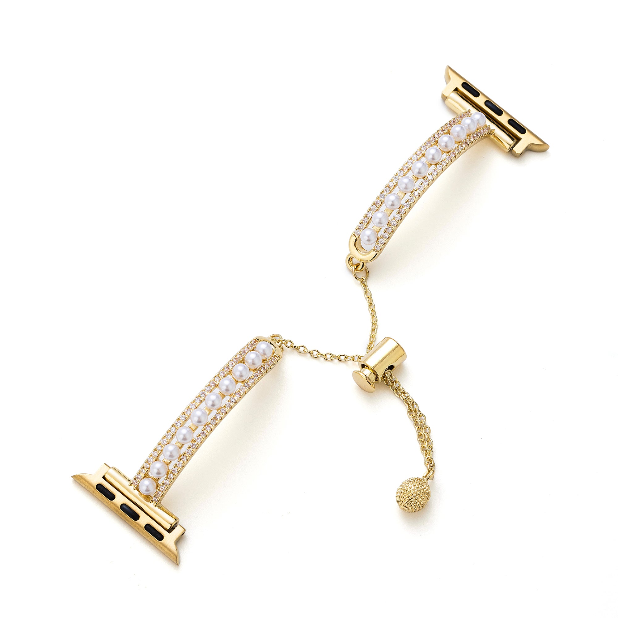 Apple Watch用パールビーズ銅製ウォッチバンド