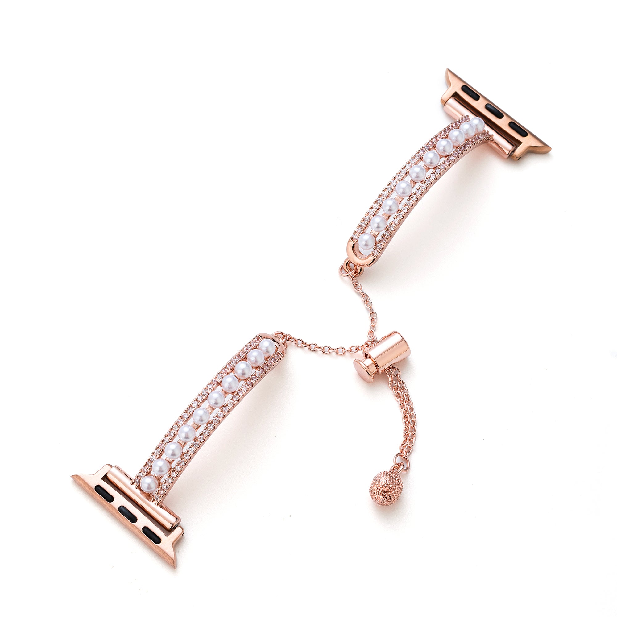 Pearl Beaded Copper Watch Band for Apple Watch