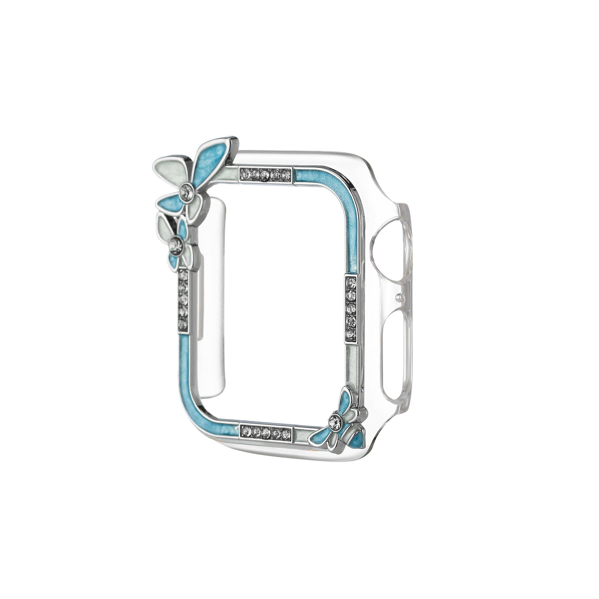 バタフライラインストーンオールラップウォッチケース