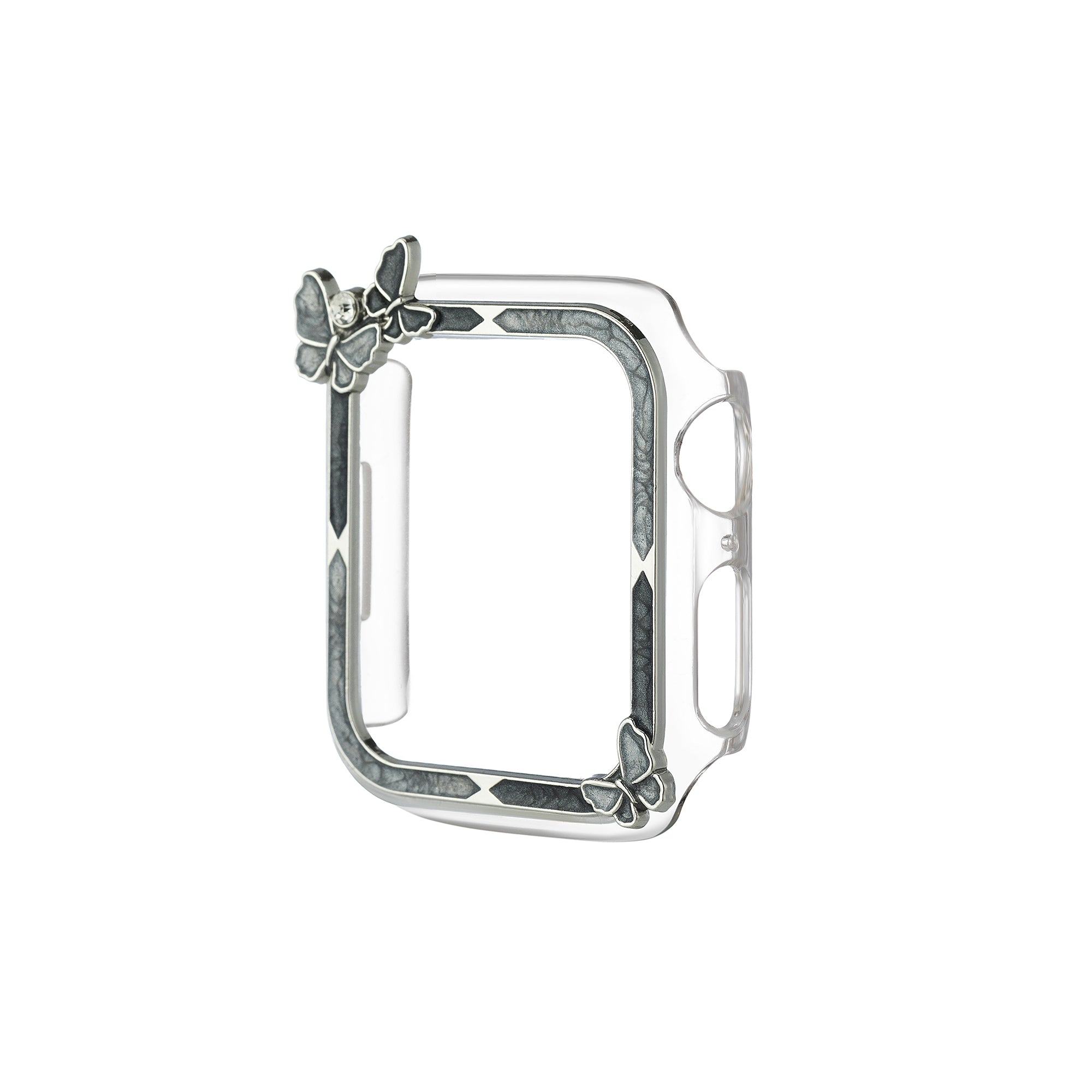 バタフライラインストーンオールラップウォッチケース