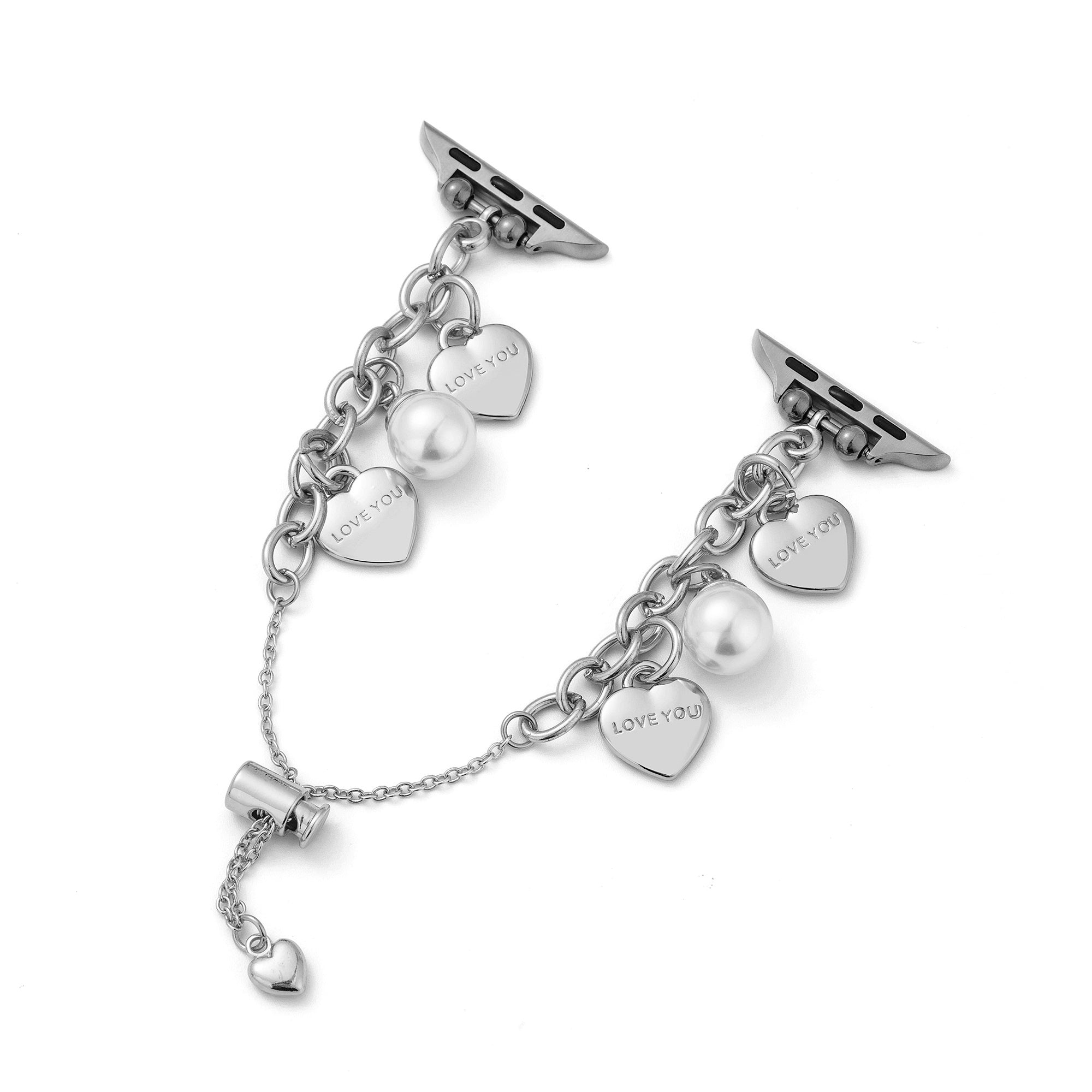 سوار معدني على شكل قلادة حب لساعة Apple Watch