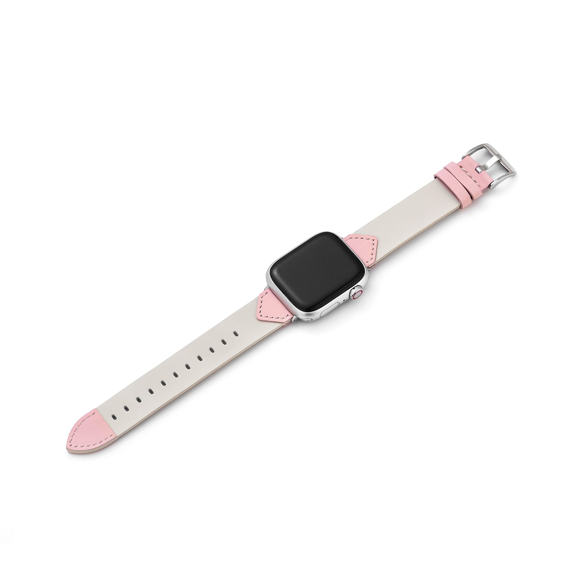 Two-Tone Leather Watch Band