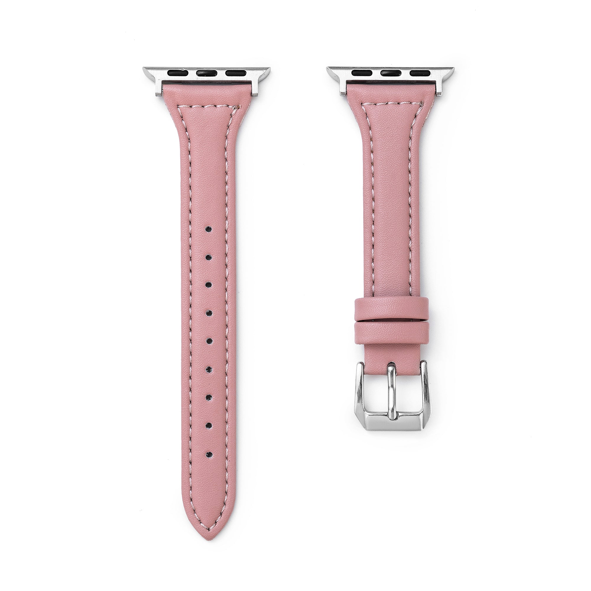 سوار ساعة من الجلد الطبيعي بتصميم بسيط لساعة Apple Watch