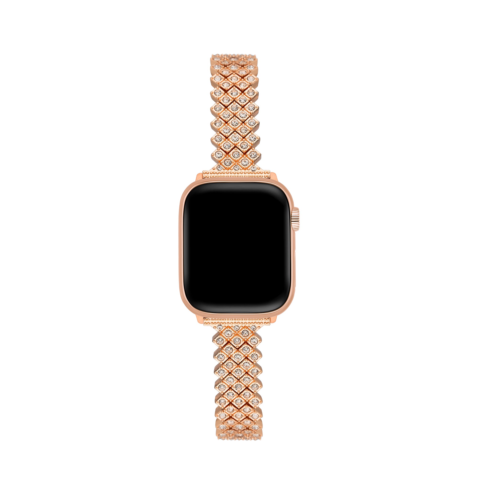 Diamond Lattice Metal Watch Band