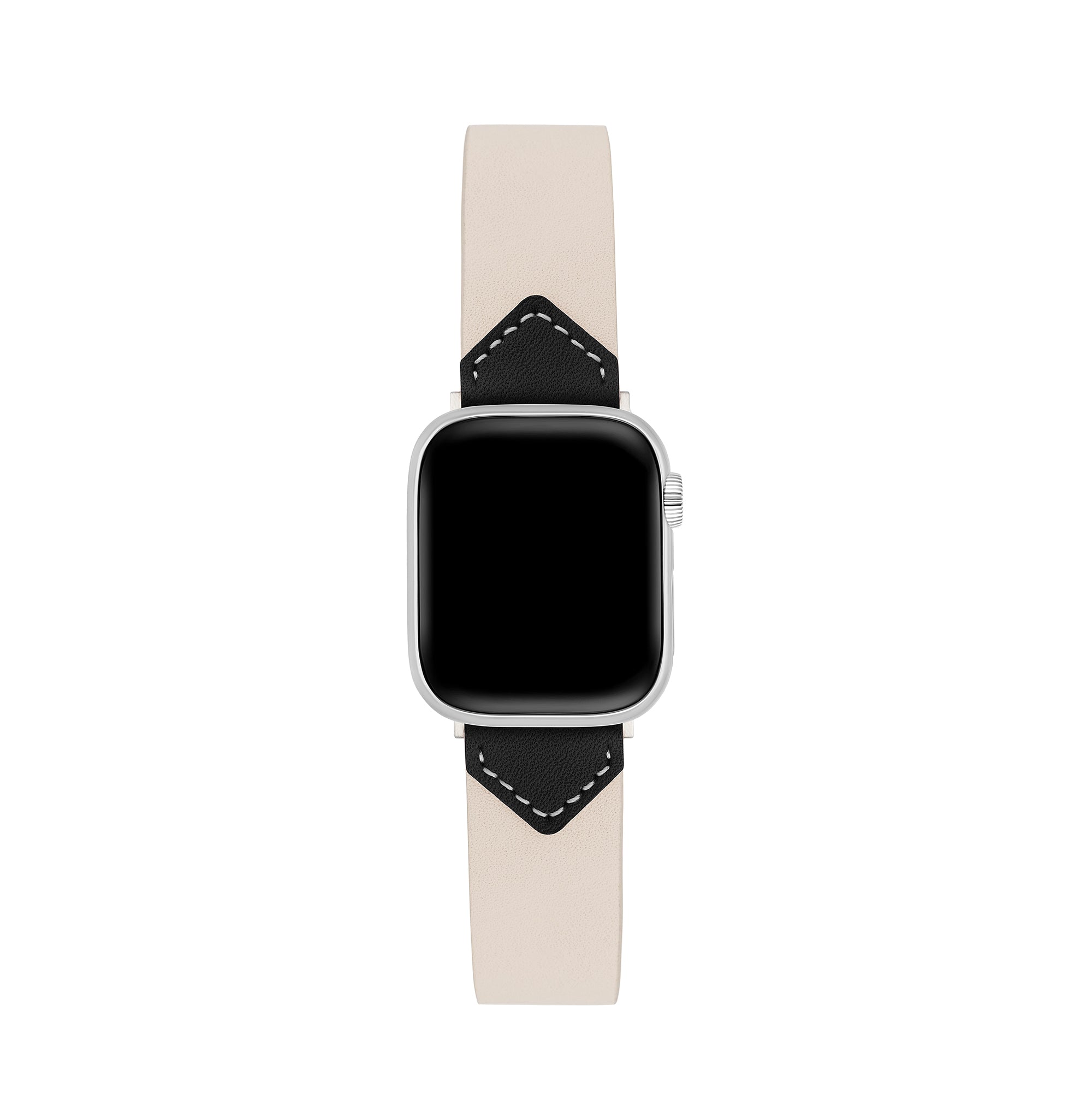 Two-Tone Leather Watch Band