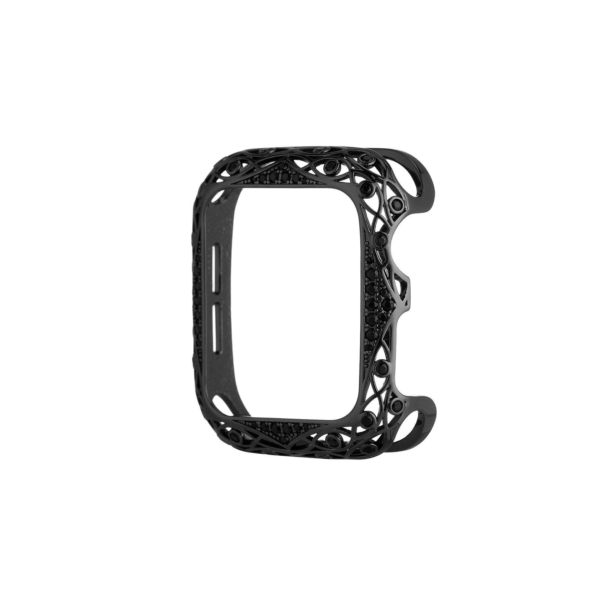 Rhinestone Filigree Half-Wrapped Watch Case