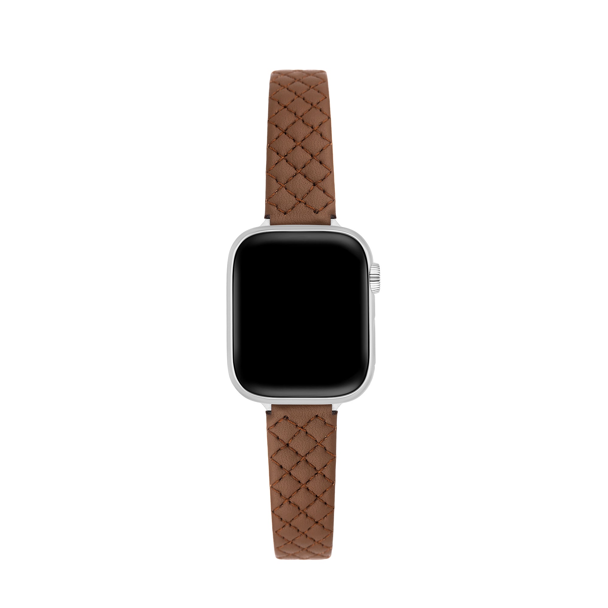 Elegant Quilted Leather Watch Band for Apple Watch