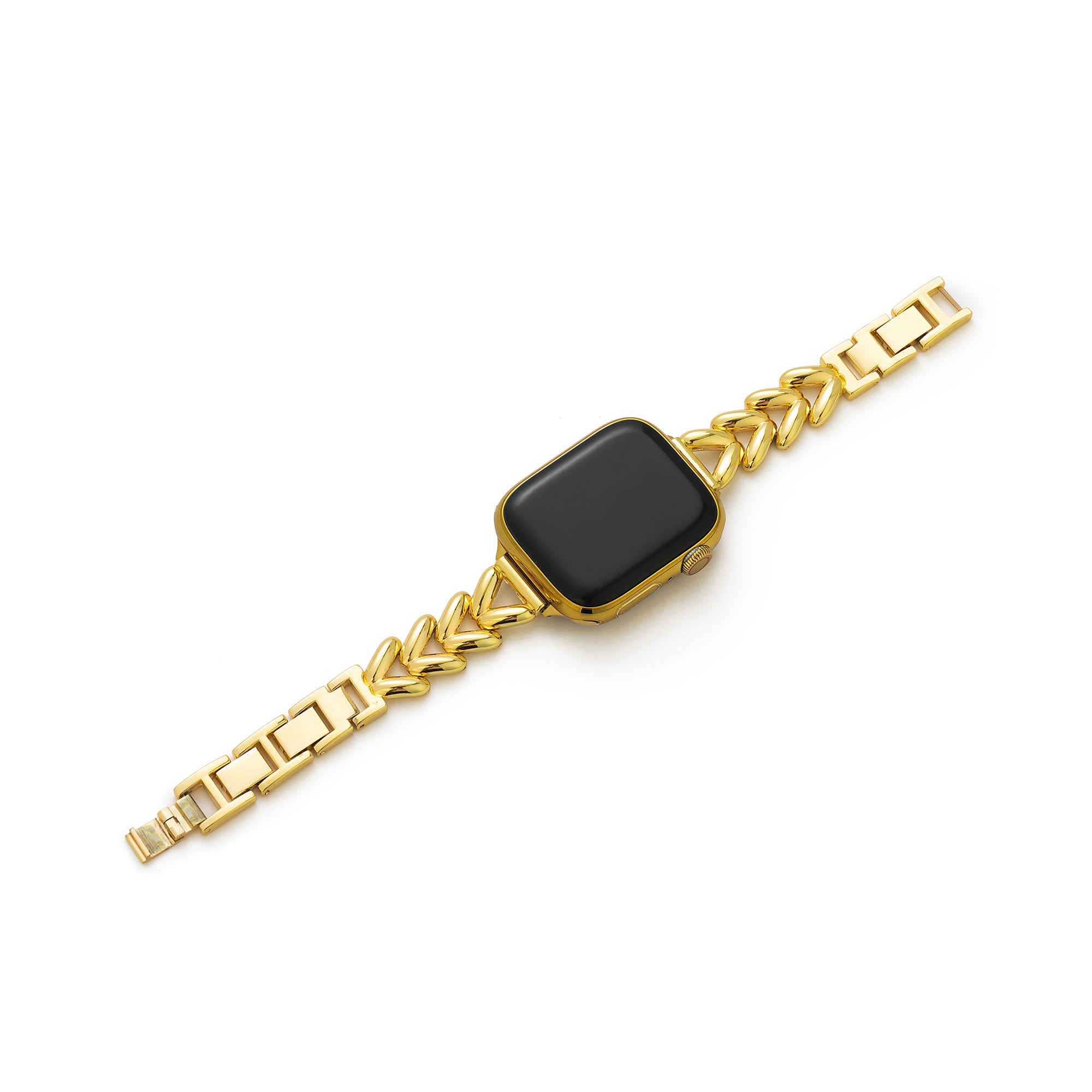 V-Shaped Metal Watch Band for Garmin