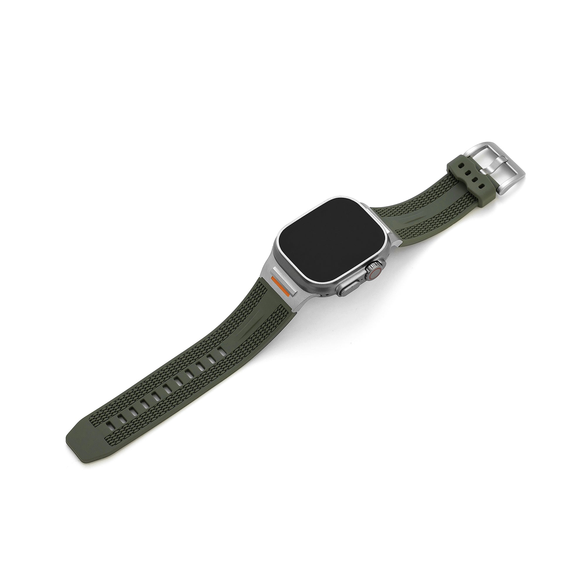 メンズテクスチャードシリコンウォッチバンド